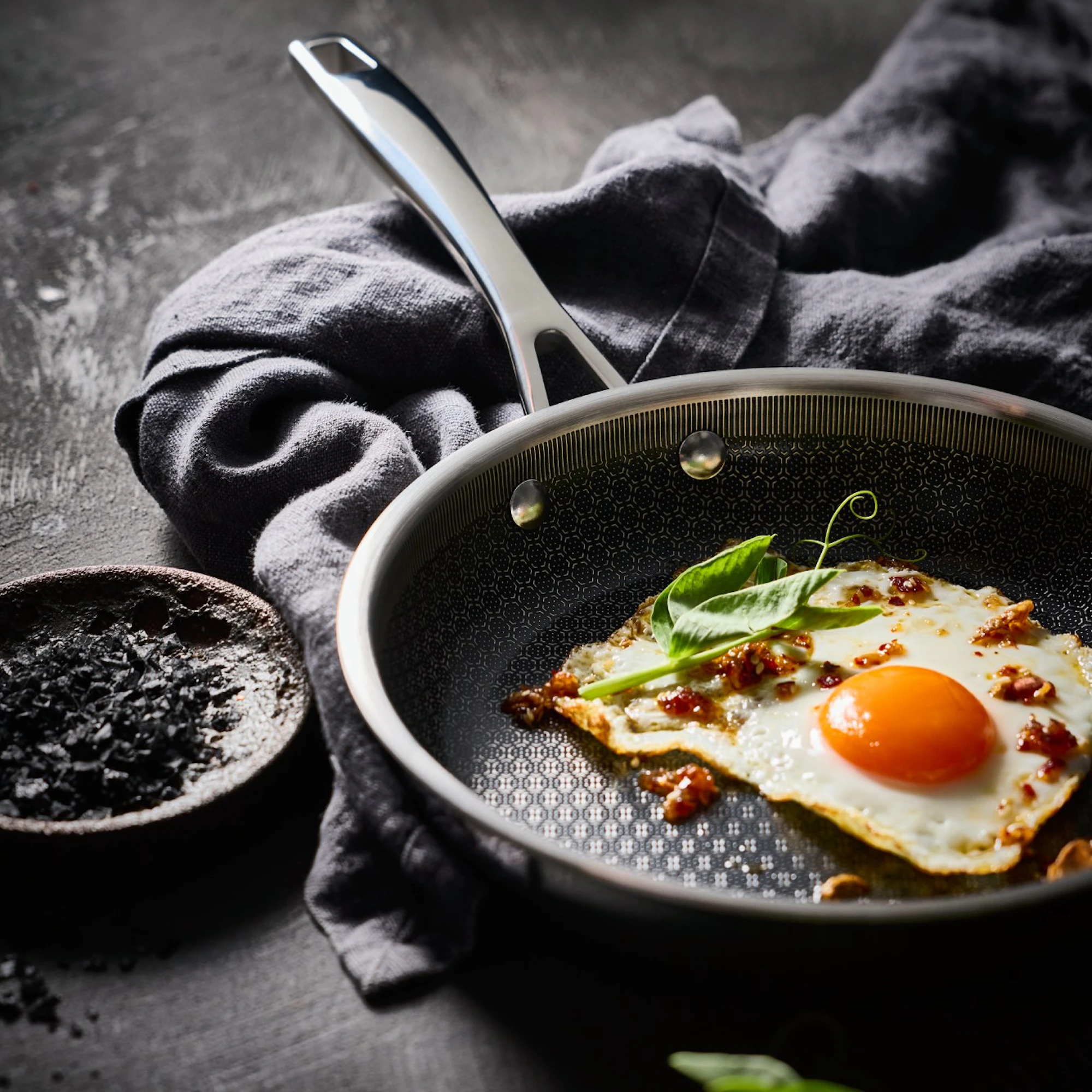 Single Triton Frypan with Egg in it