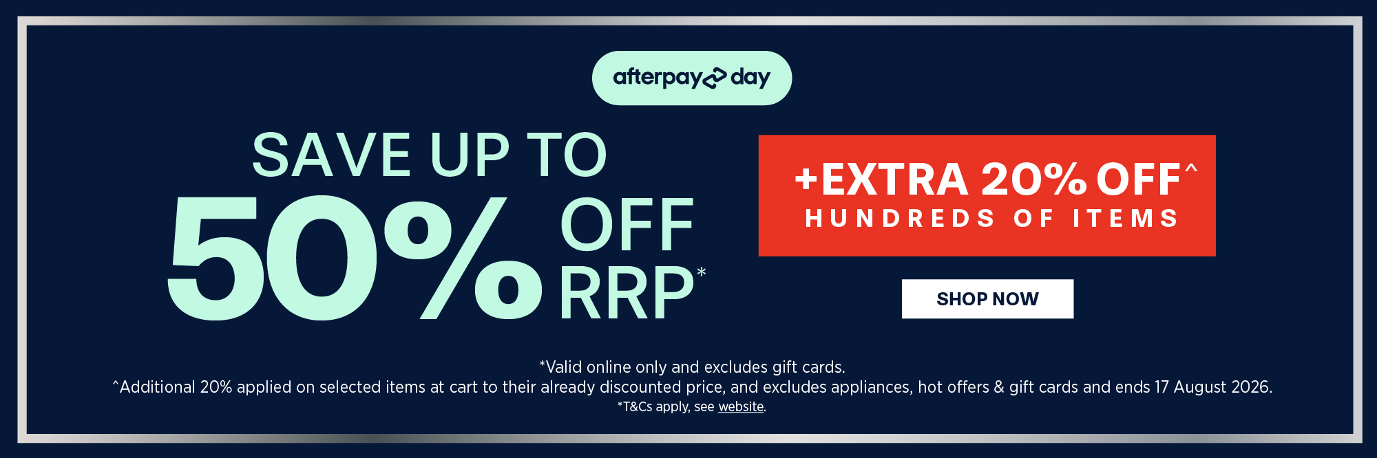 BACCARAT AFTERPAY DAY SALE