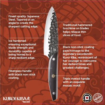 Baccarat Kuroi Kiba knife details
