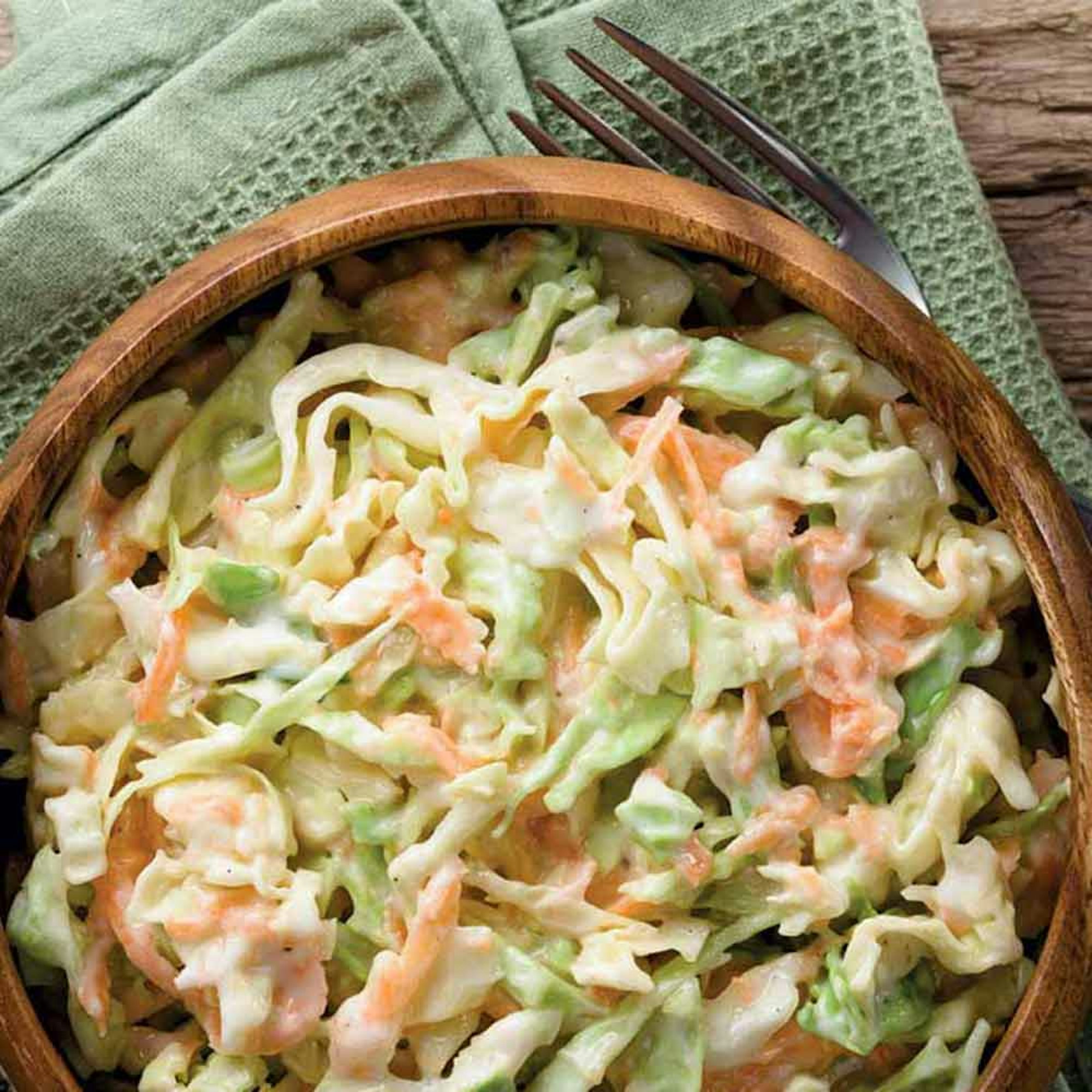 Coleslaw made using the Baccarat Food Processor