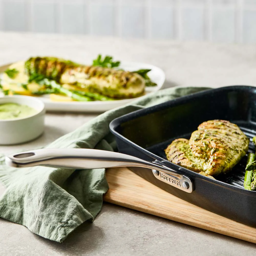 Baccarat GREEN STONE Grill Pan 27cm