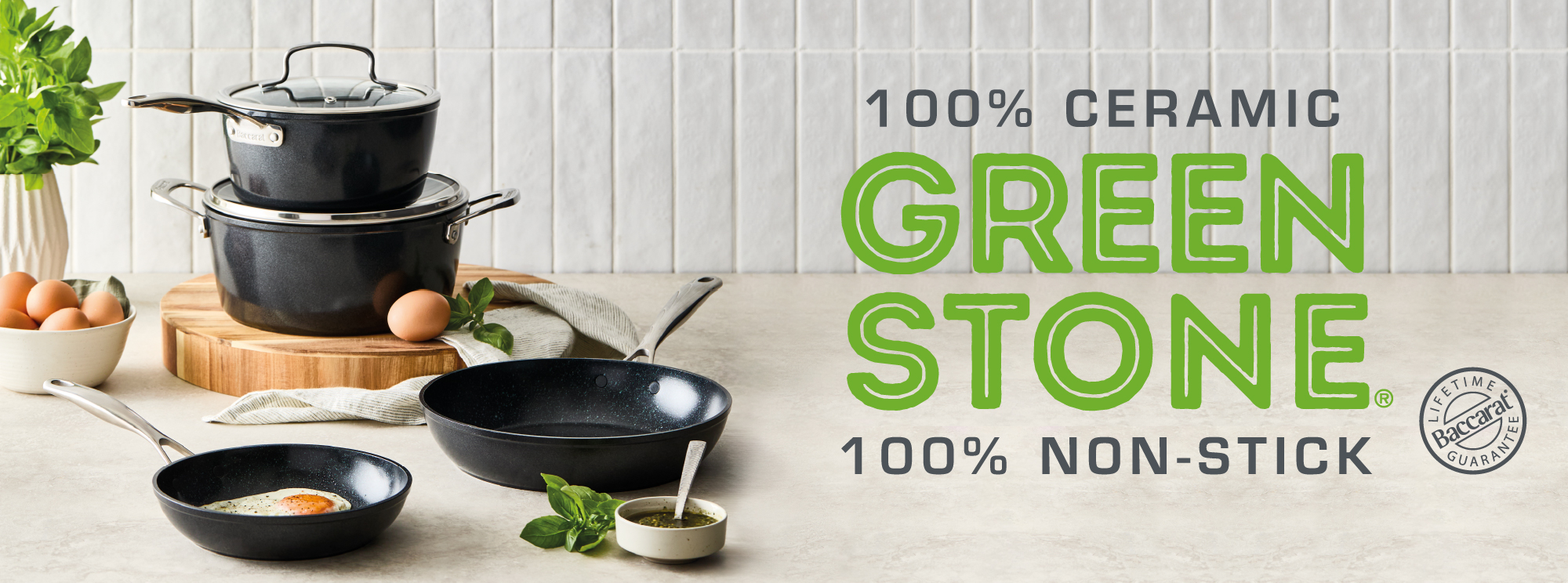 Baccarat Green Stone Cookware