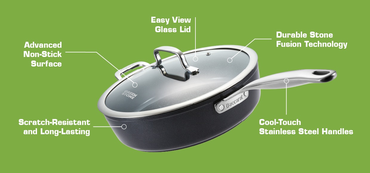 Baccarat Green Stone Cookware - Features