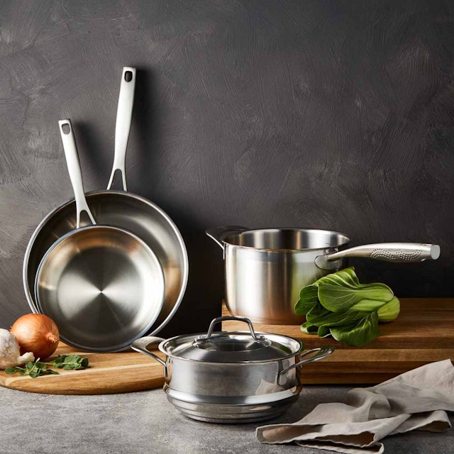 iD3 Stainless Steel 4 Piece Cookware Set