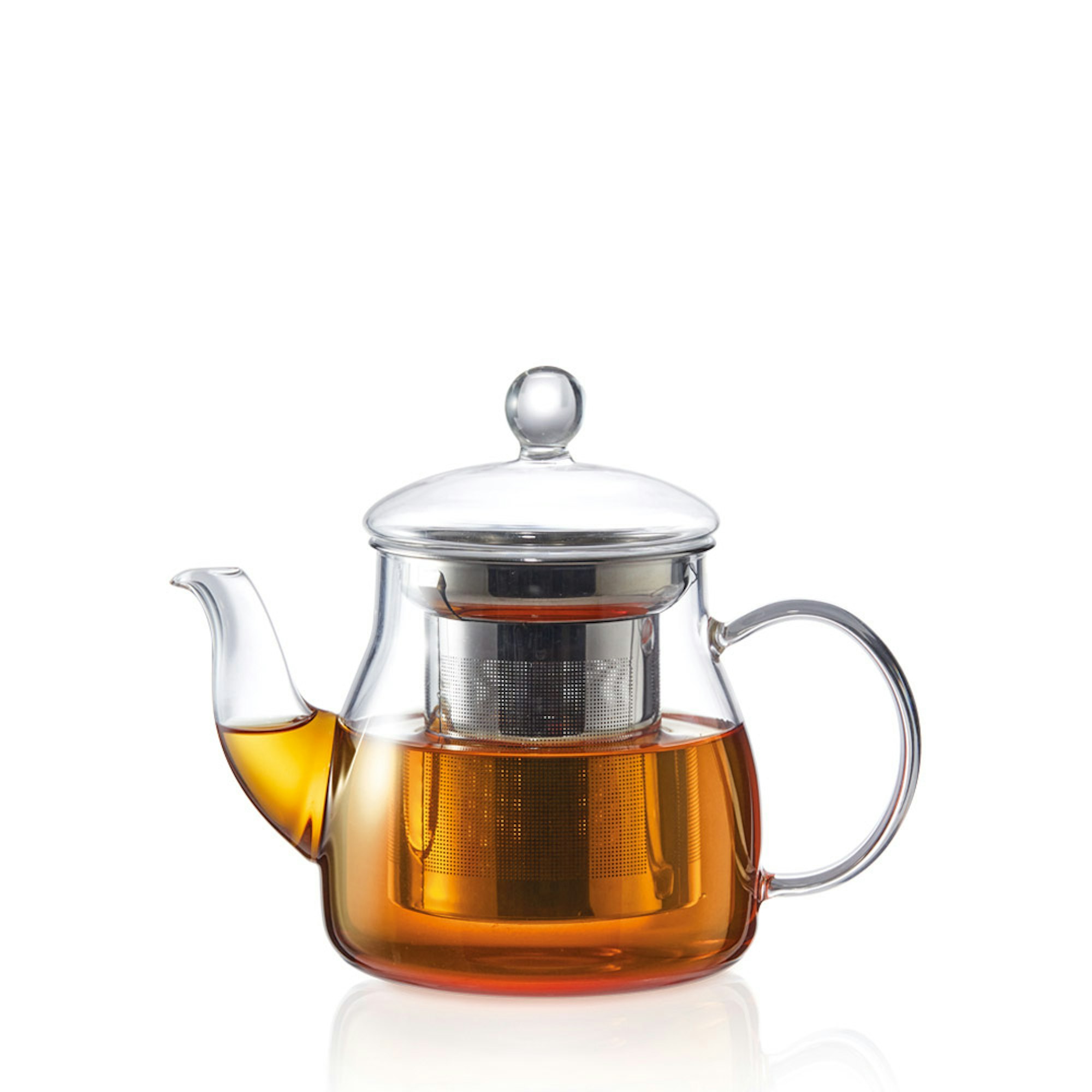 glass teapot filled with tea - Baccarat