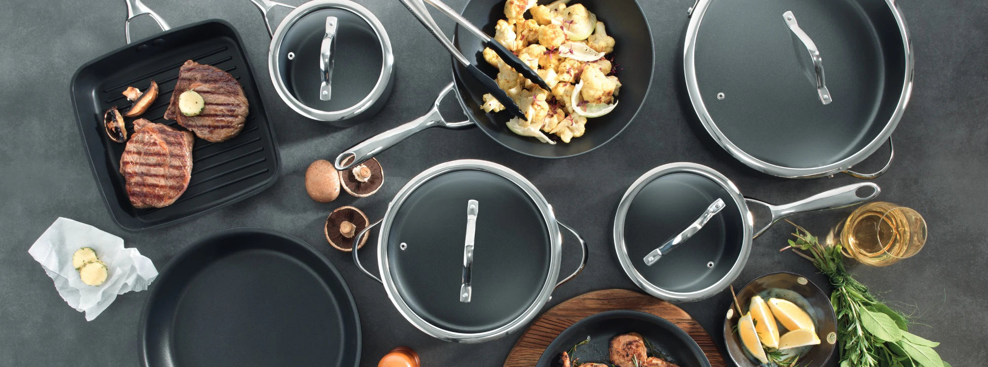 Cookware Group Shots iD3 Collection - Non Stick Cookware & More - Baccarat