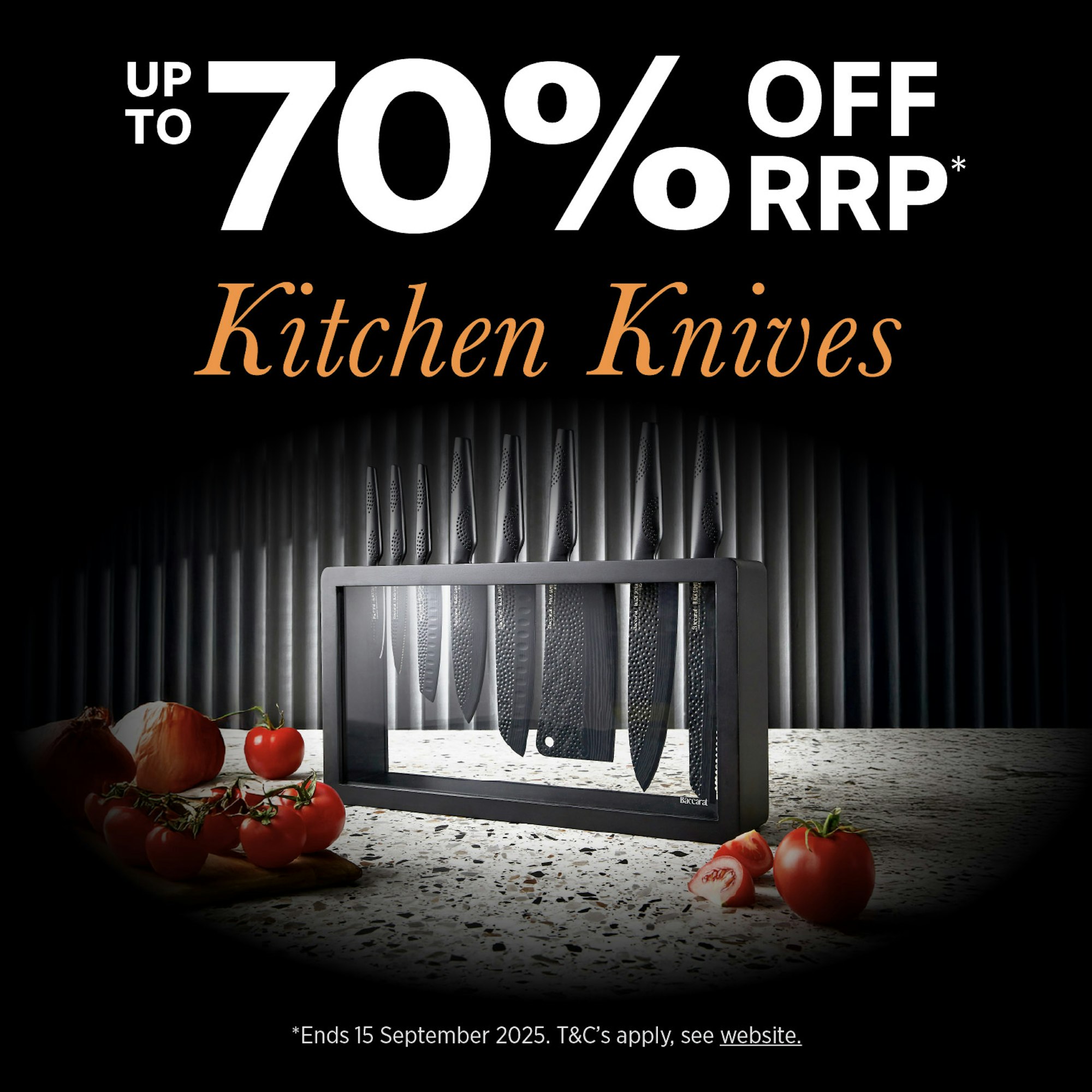 KITCHEN KNIVES - UP TO 70% OFF