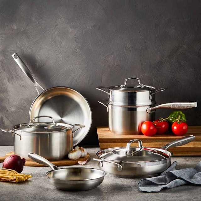 Baccarat 6 piece stainless steel cookware set