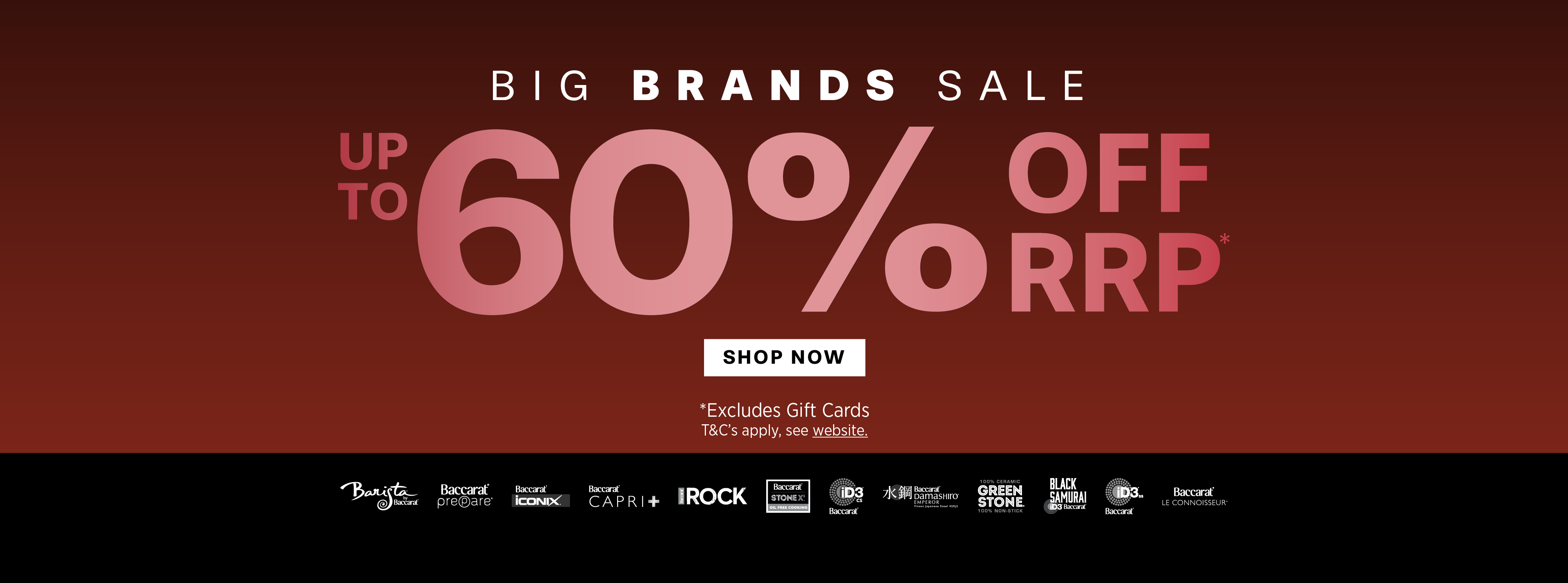 BACCARAT BIG BRANDS SALE