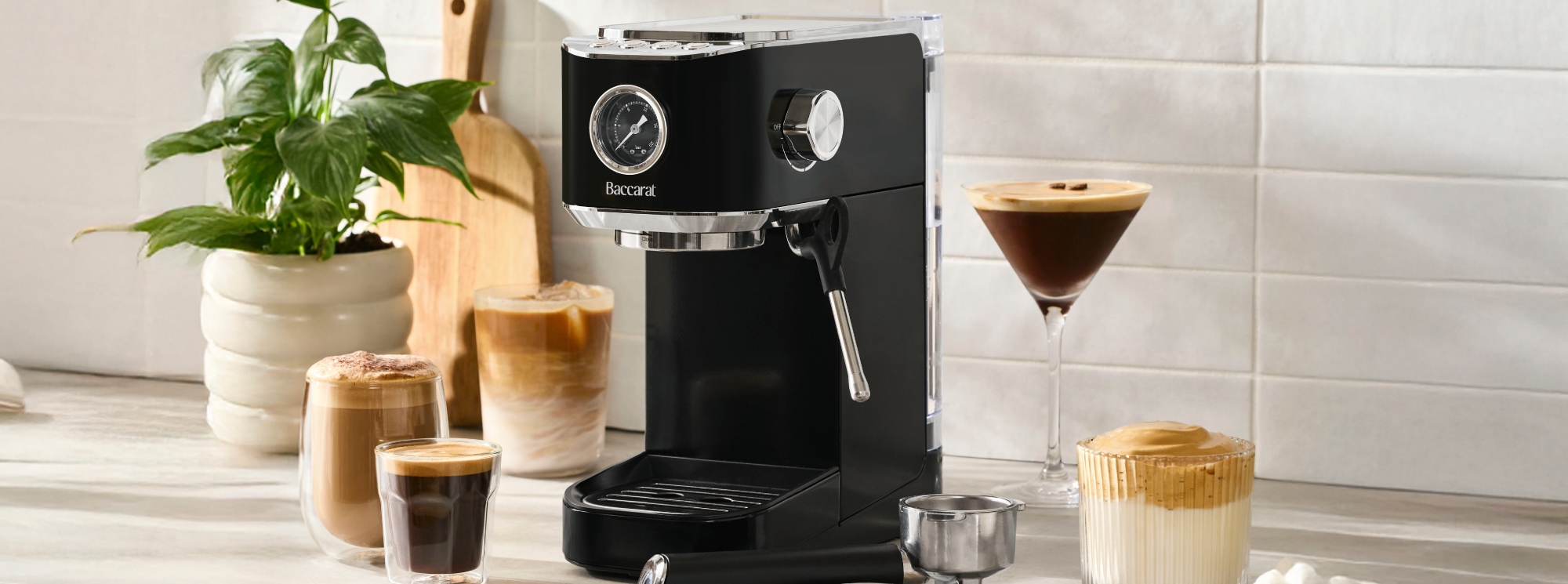 Baccarat The Espresso Pro Coffee Machine Black