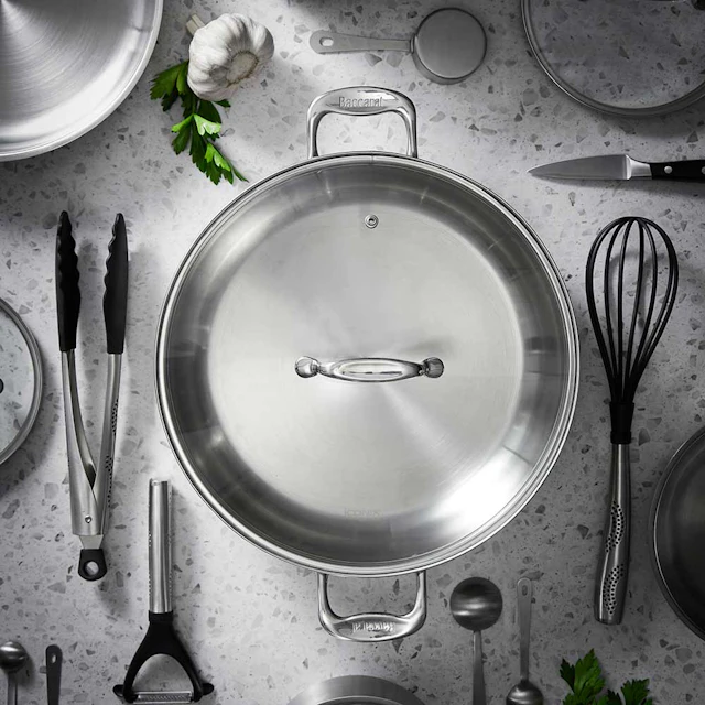 iconix frypan on the bench with utensils