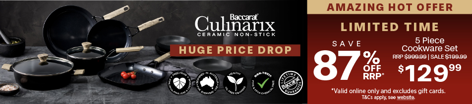 Baccarat Culinarix Ceramic Non-Stick 5 Piece Cookware Set