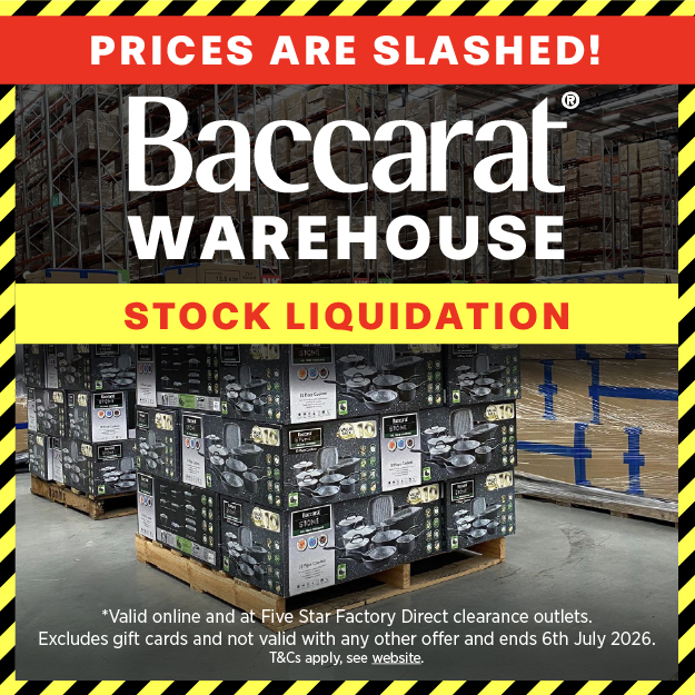 BACCARAT WAREHOUSE STOCK LIQUIDATION