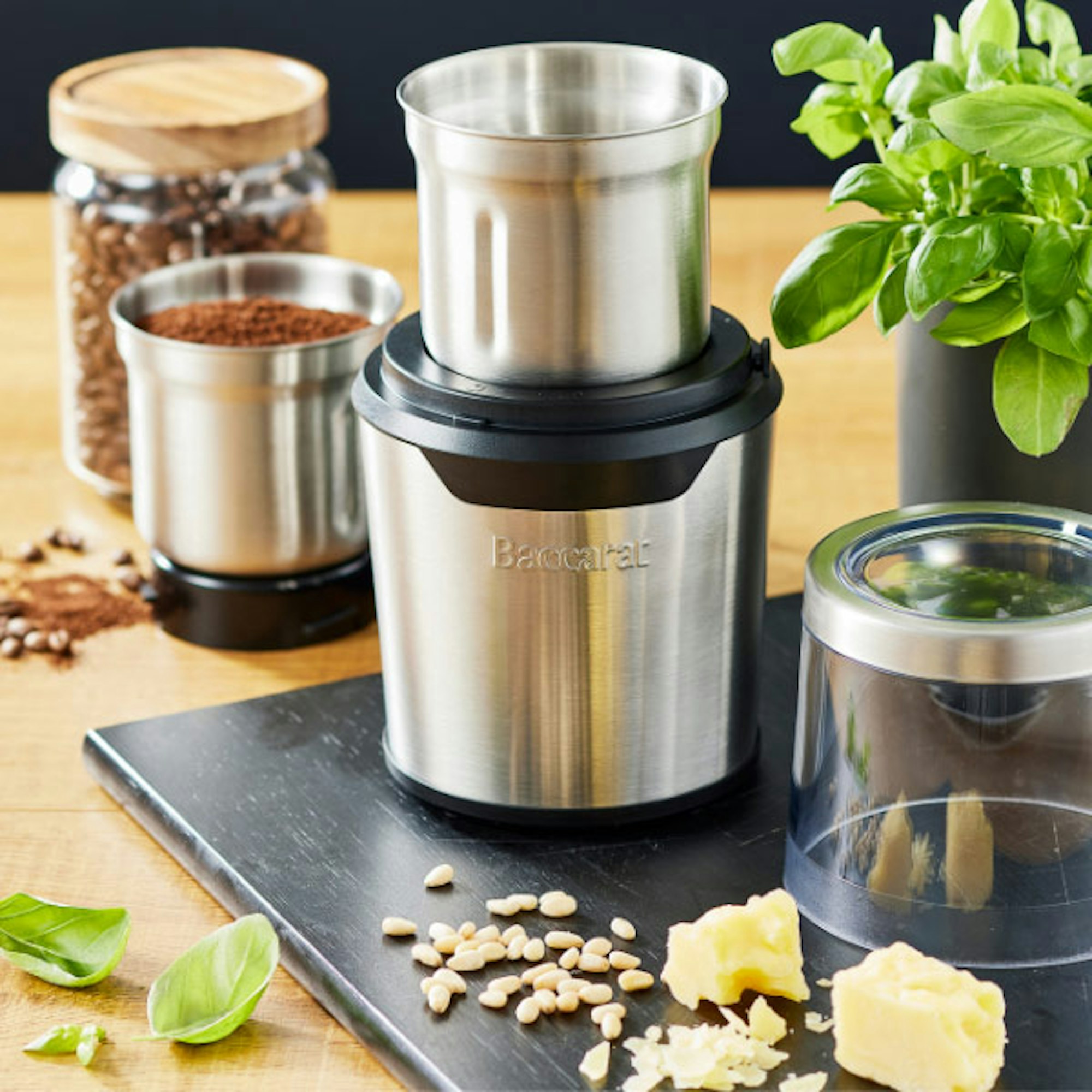 Baccarat The Flavour Maker Coffee & Spice Grinder. Basil Pesto recipe
