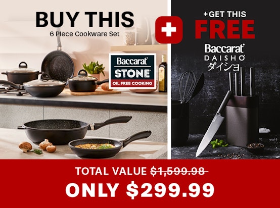 Gift With Purchase - Stone 6 Piece Cookware Set