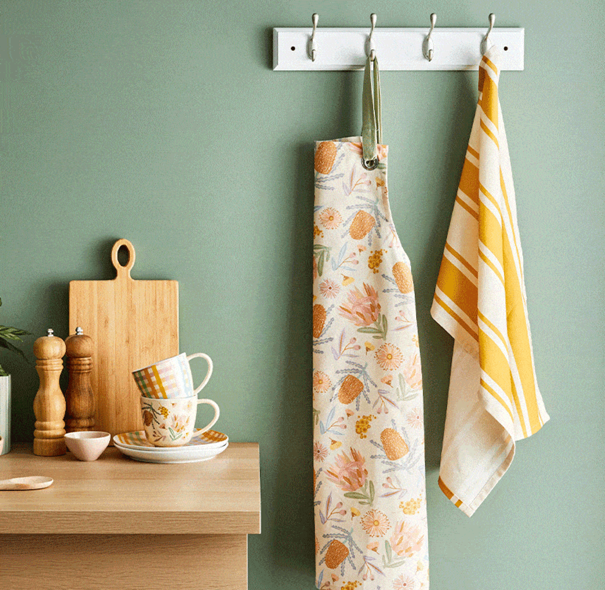 Kitchen accessories on display