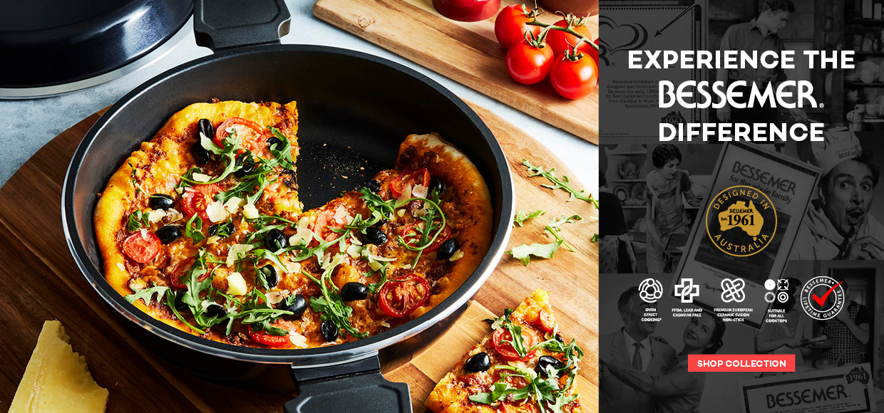 Bessemer pan with food