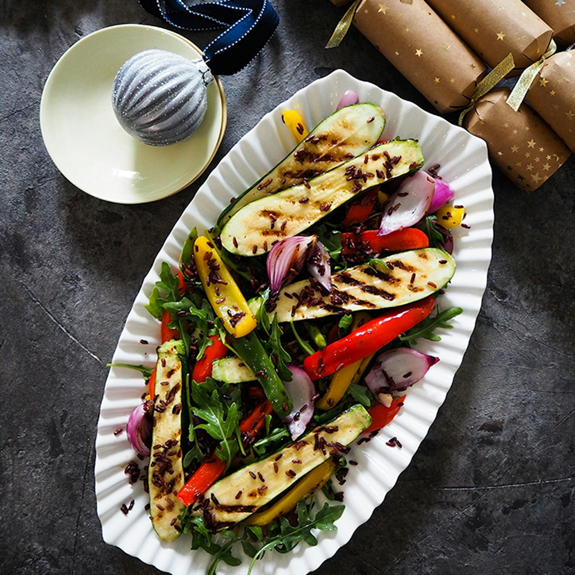 Grilled Vegetable and Black Rice Salad Recipe
