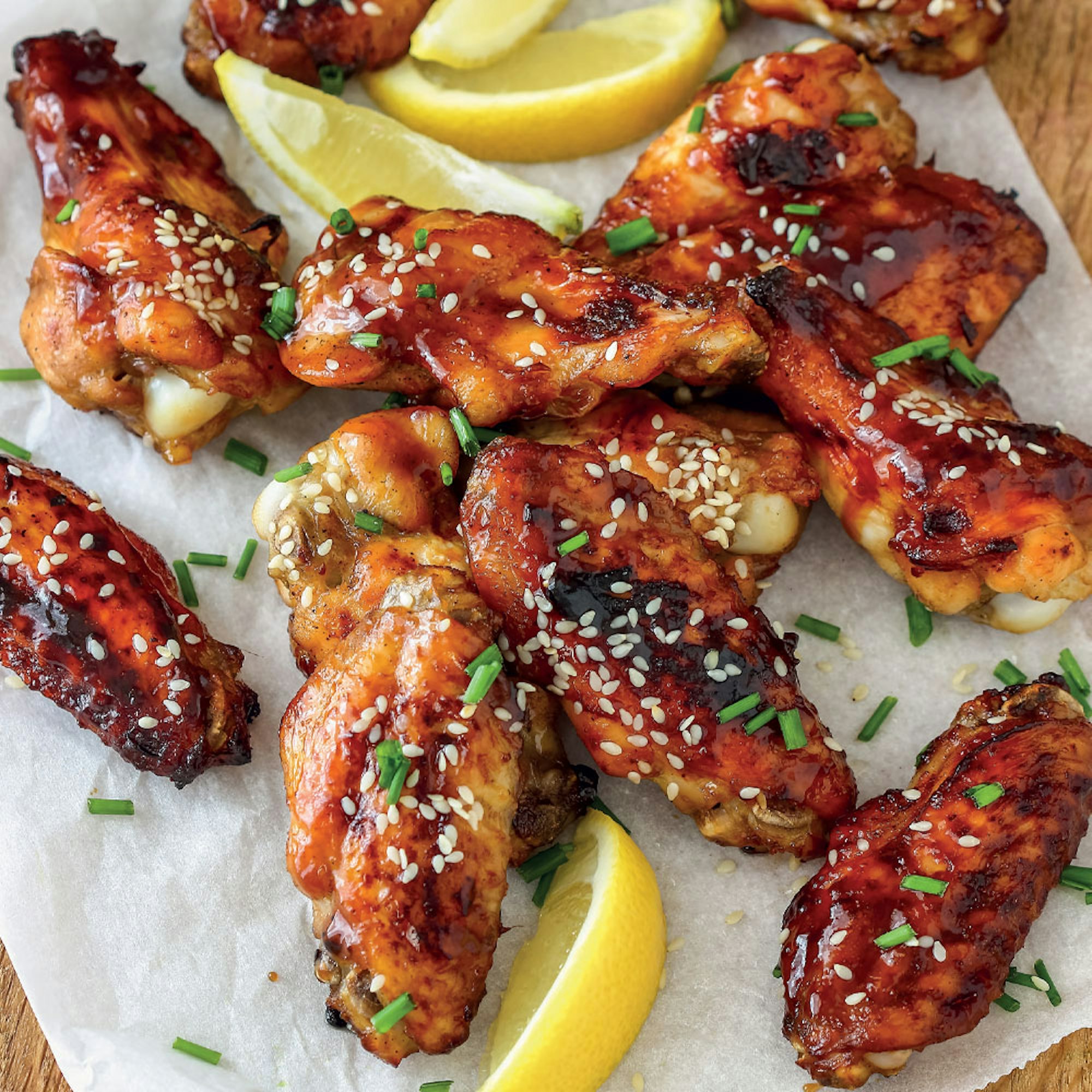 Honey Glazed Spicy Soy Chicken Wings Recipe