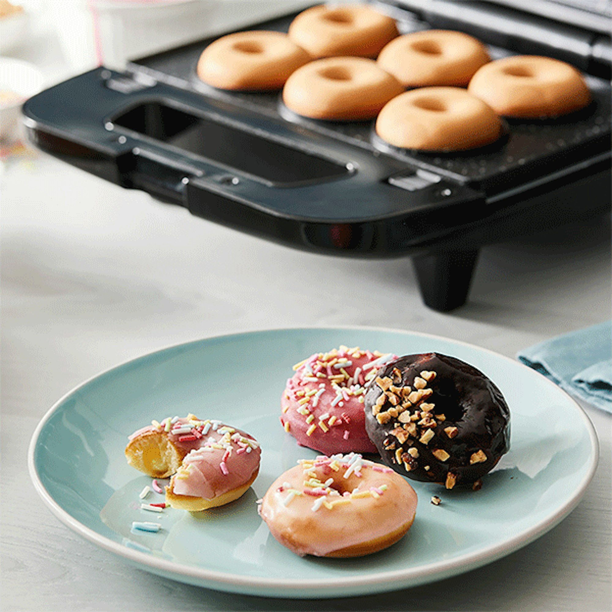 Chocolate Glaze Donuts with Rainbow Sprinkles Recipe