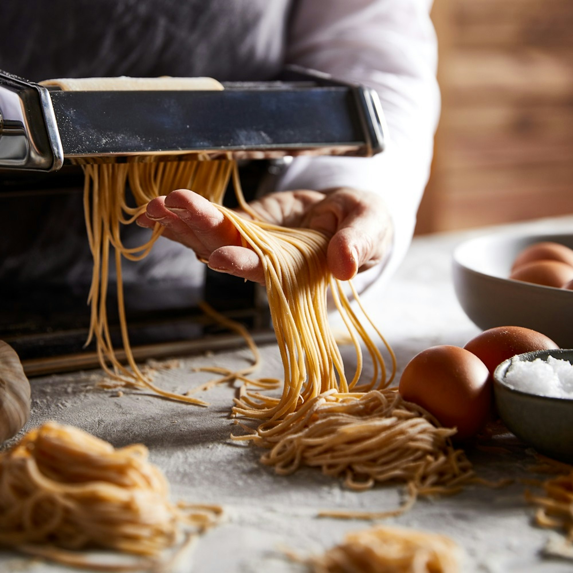 Enjoy fresh pasta at home and fun have making your own pasta creations with our Pasta Dough recipe.