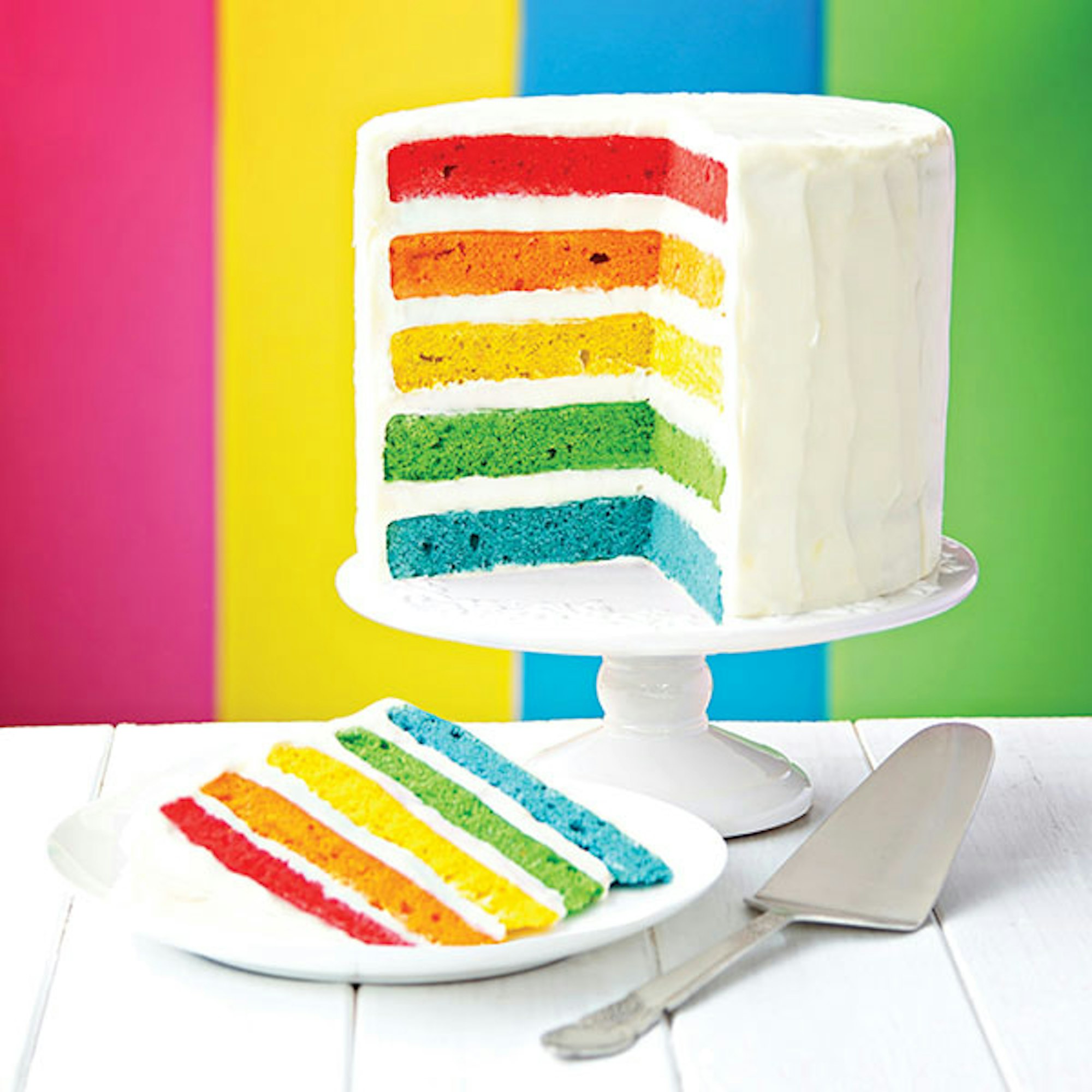 Rainbow Cake Recipe 