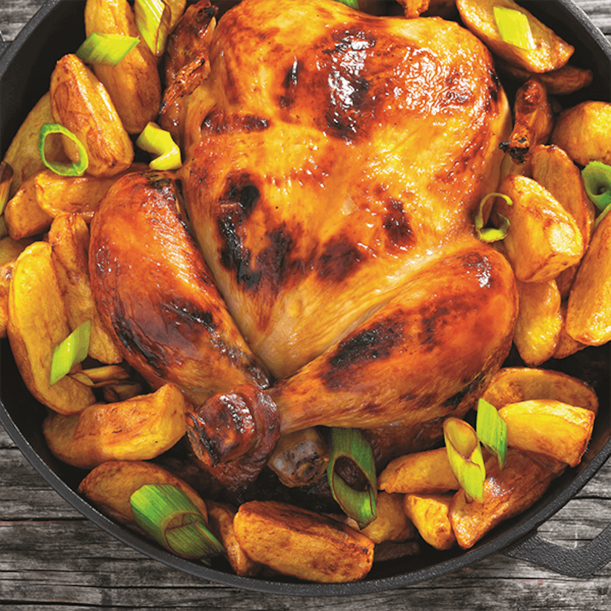 Air Fryer BBQ-Style Whole Chicken Recipe