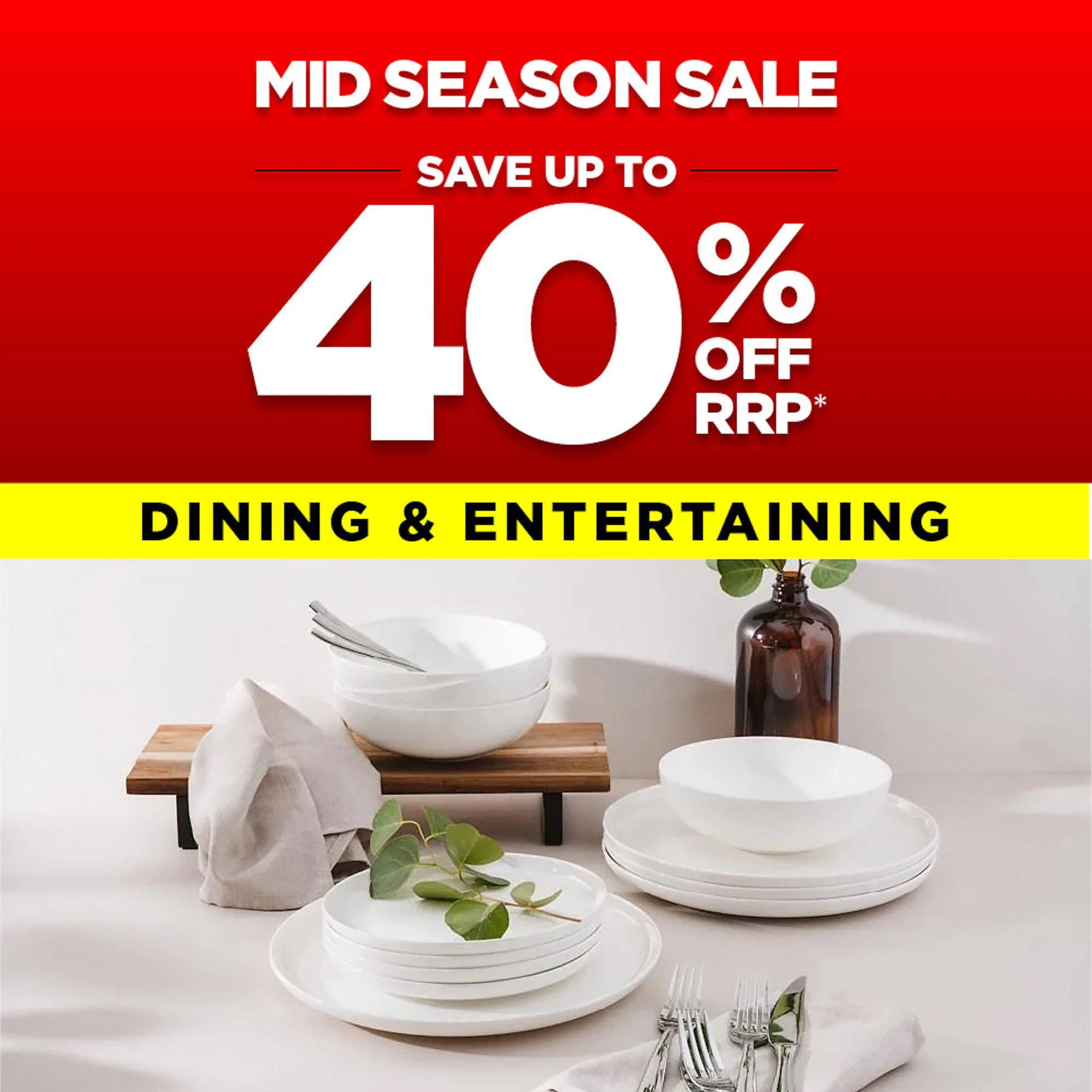 SHOP DINING & ENTERTAINING SALE