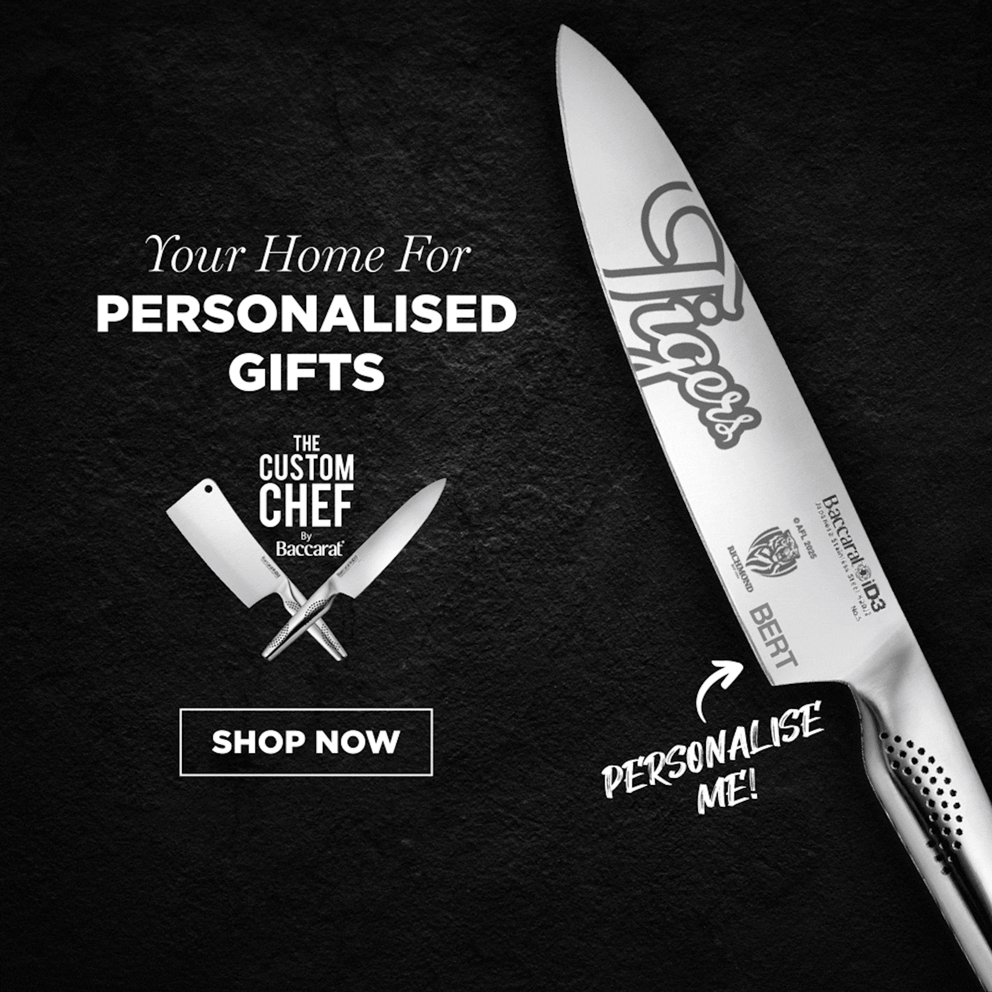 AFL X THE CUSTOM CHEF PERSONALISED GIFTS