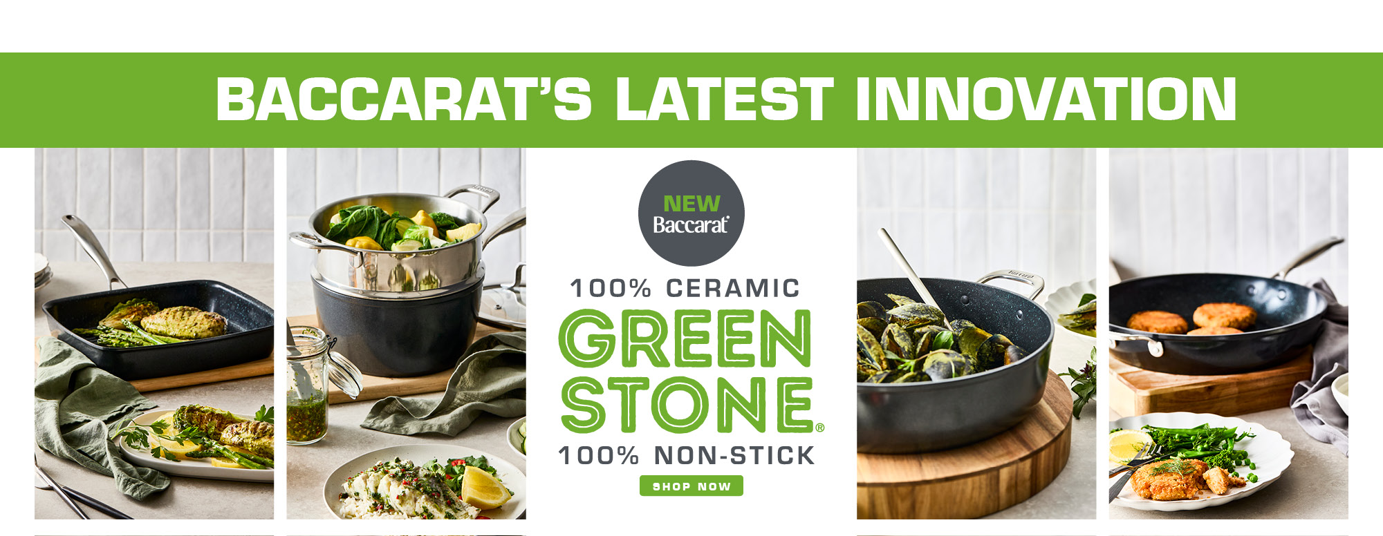 GREEN STONE CERAMIC COOKWARE