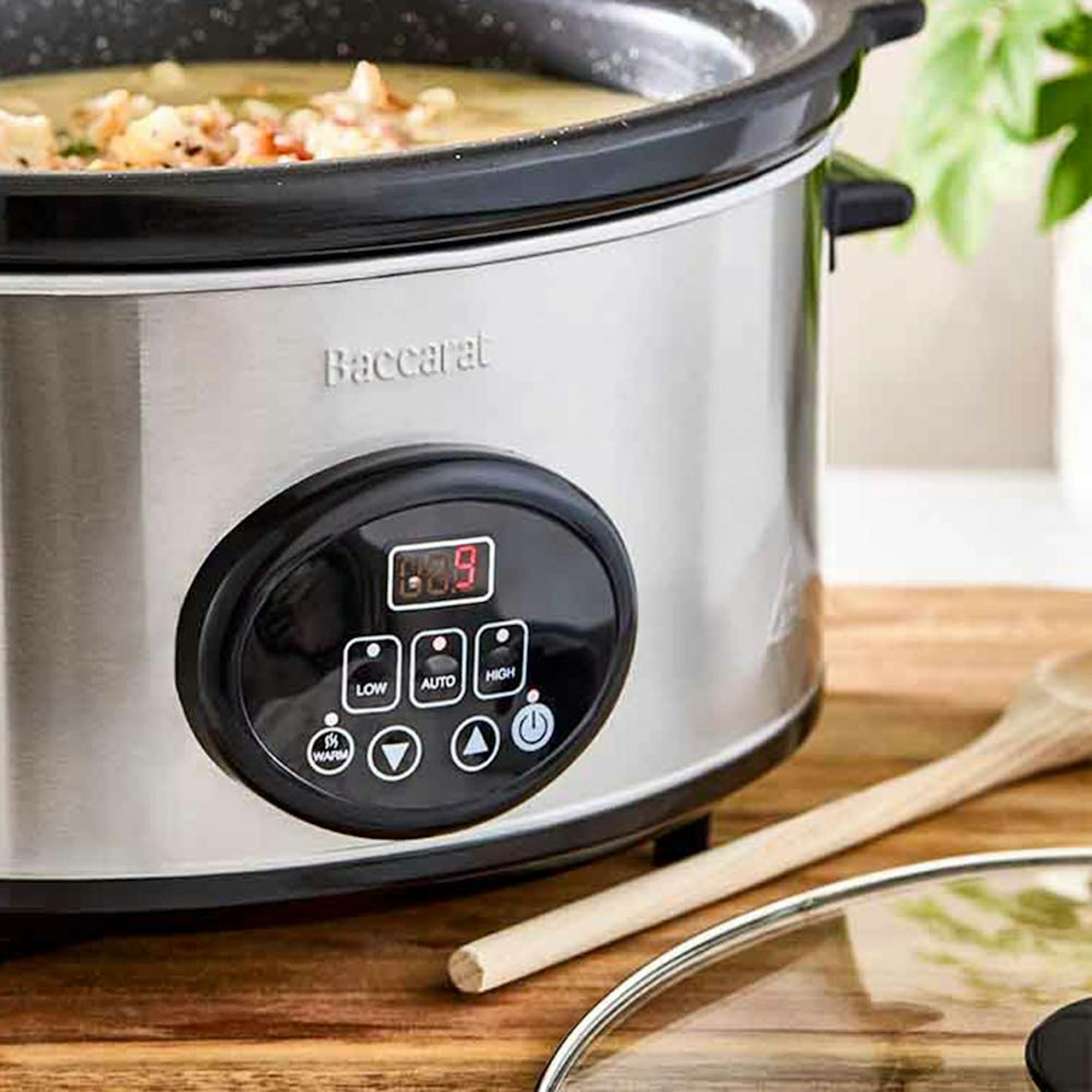 Close up of slow cooker timer. Which is the best slow cooker blog at House. 