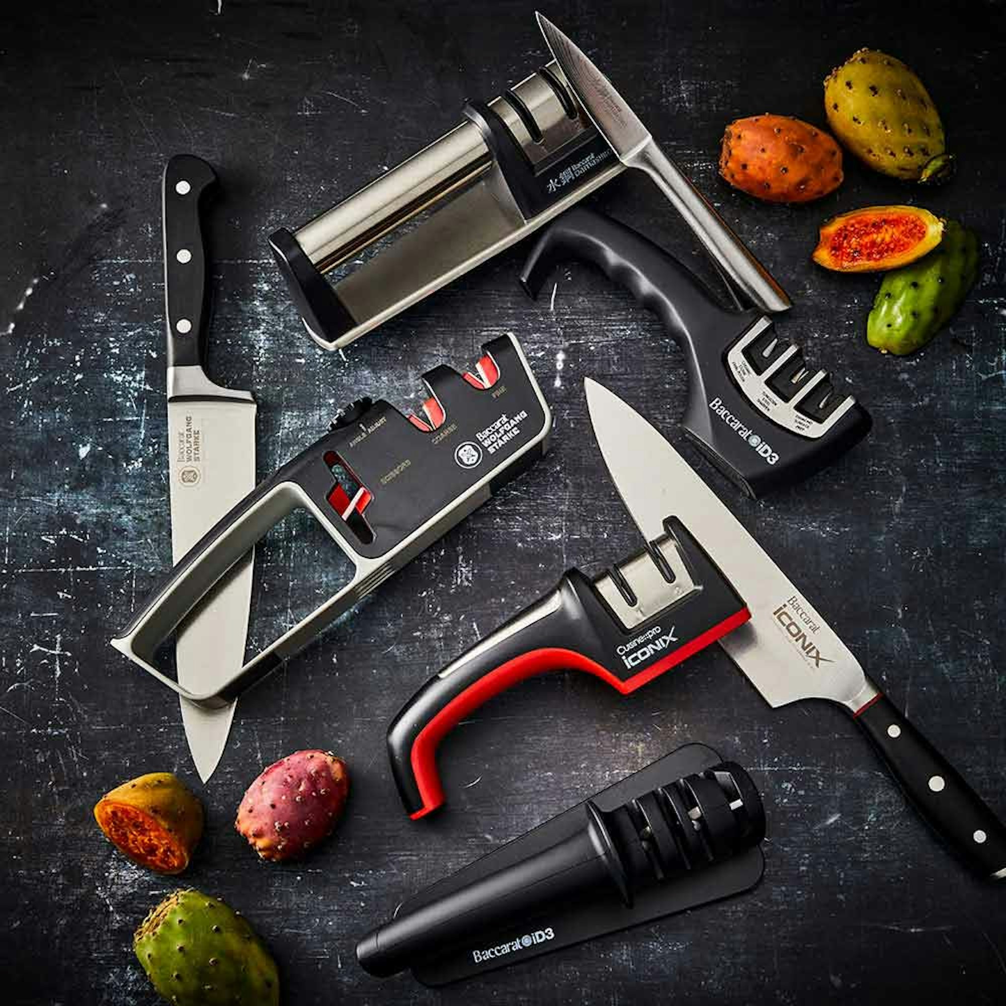 Group image of knife sharpeners and knives - How to Sharpen a Knife House Blog