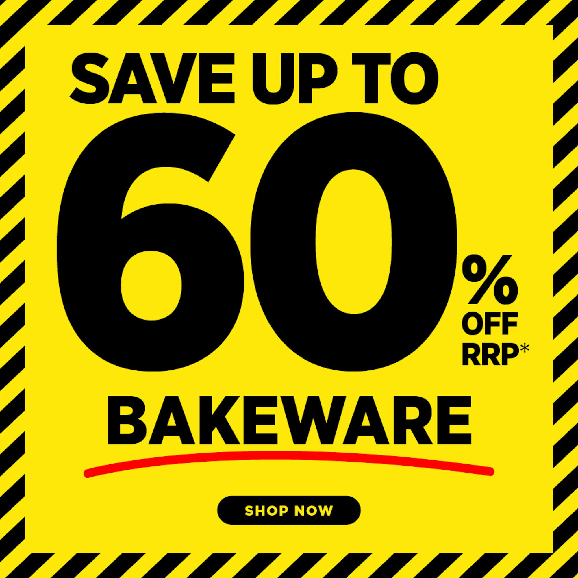 bakeware up to 60% off