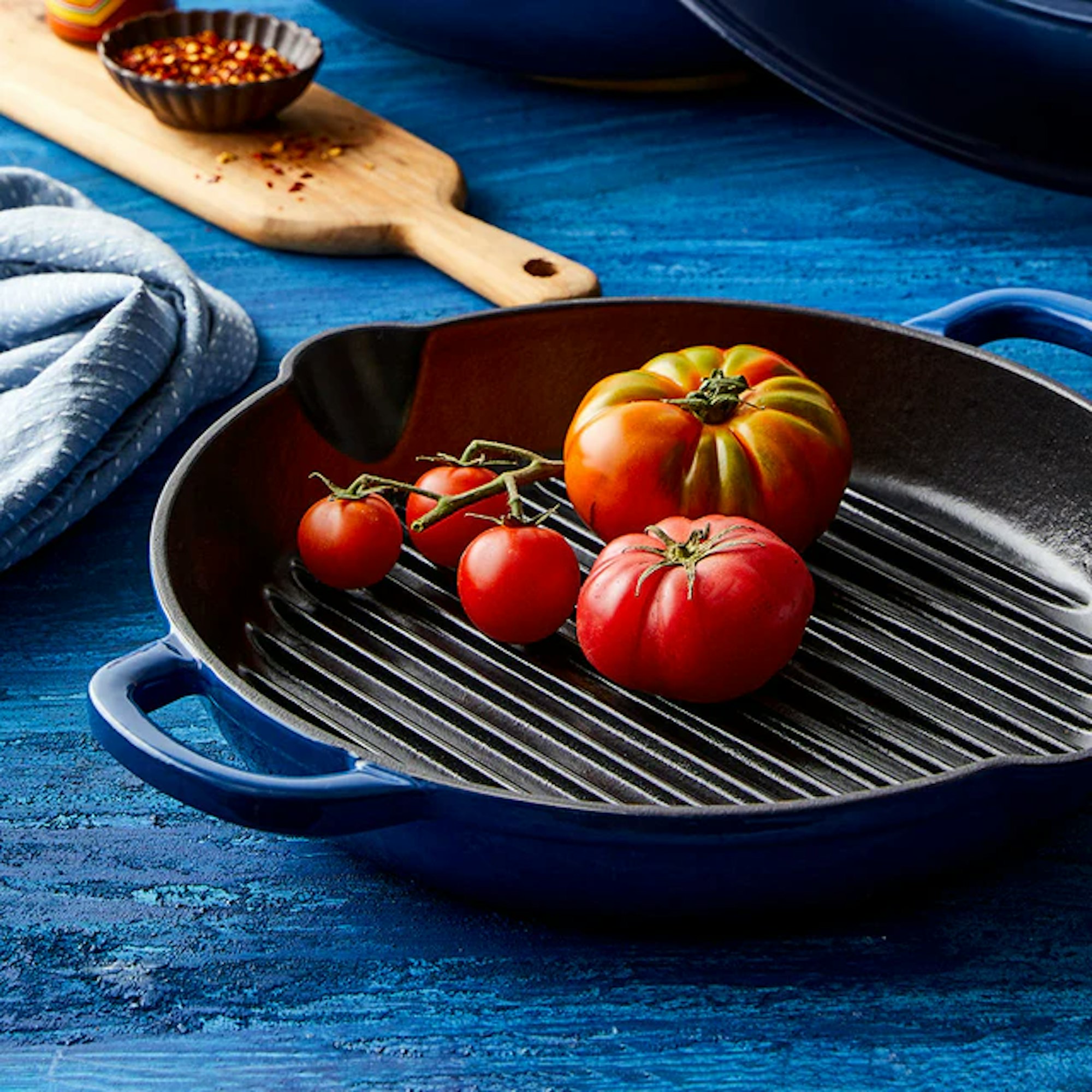 Cast iron grill pan