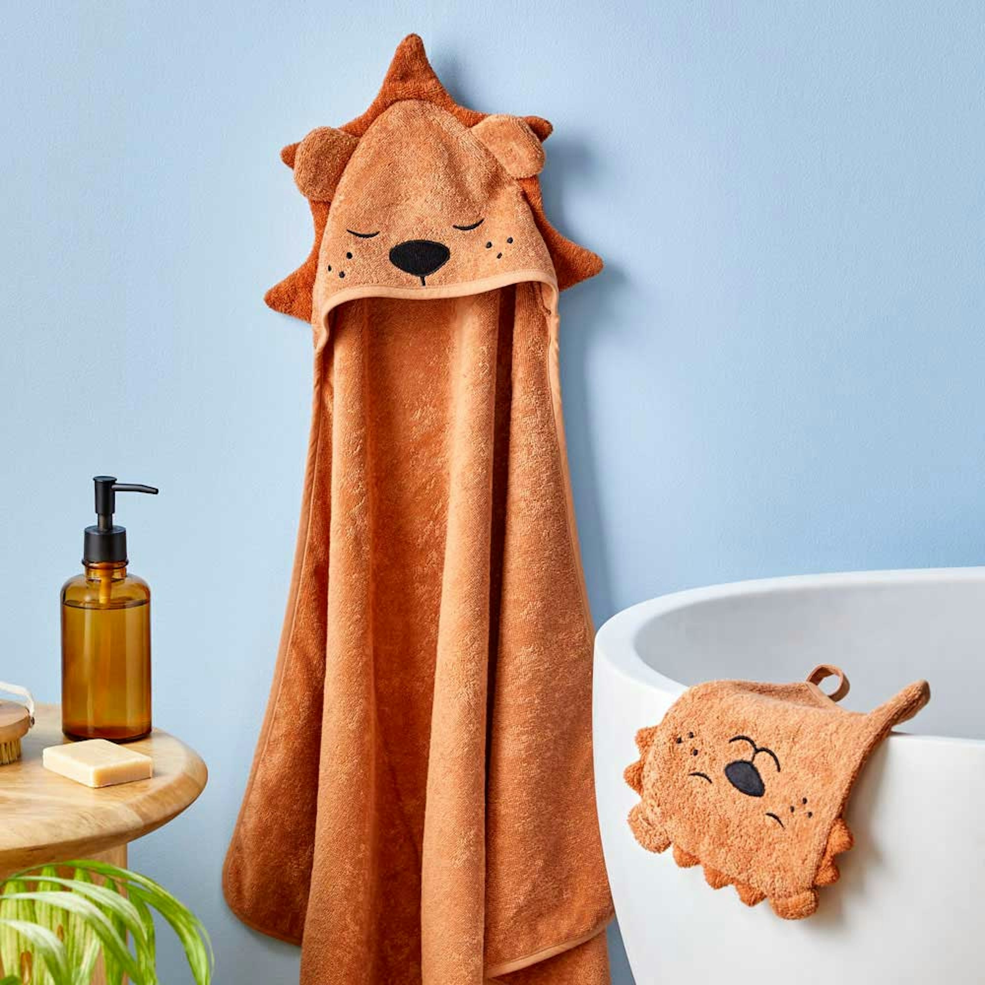 Myhouse kids hooded bath towel 