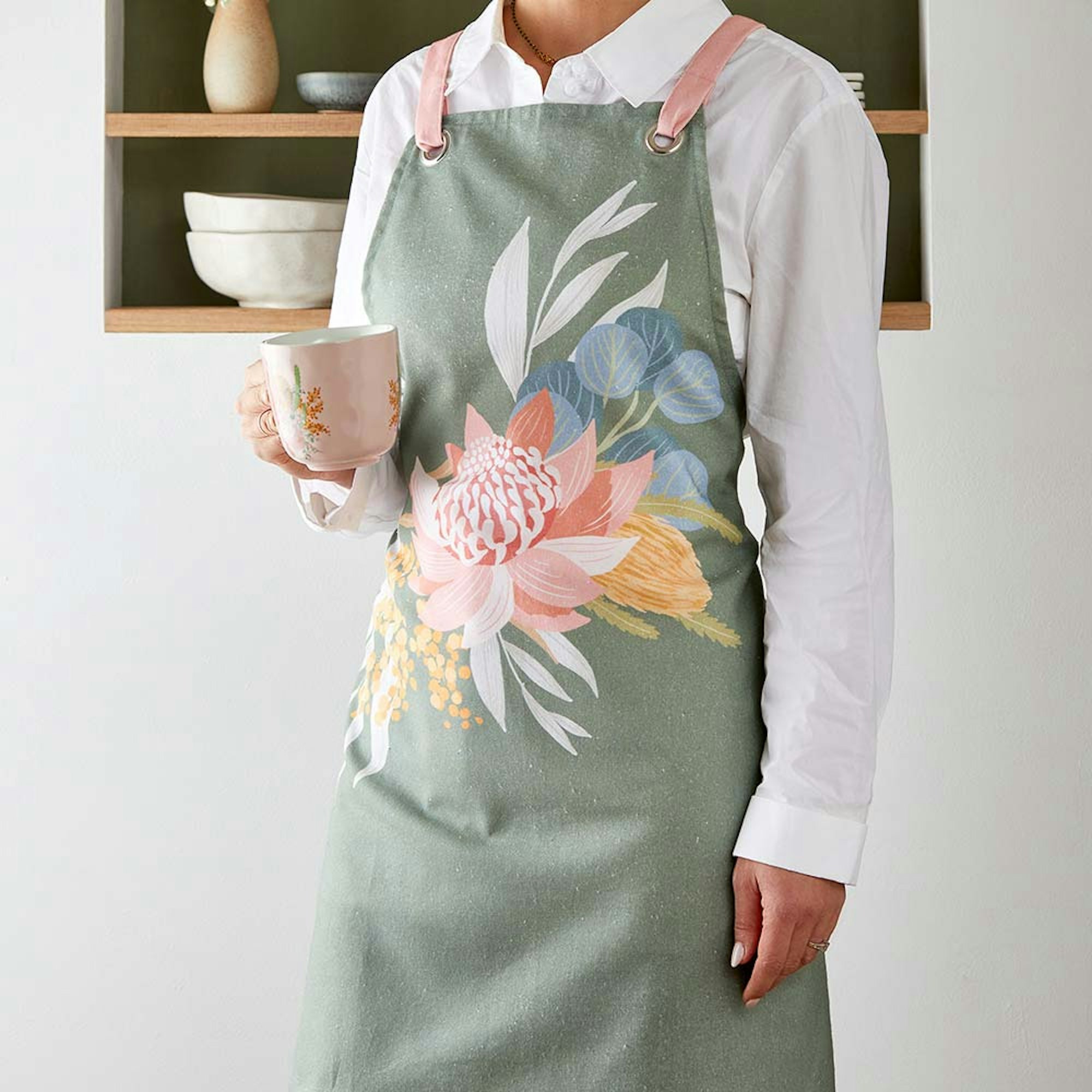 Alex Liddy Banksia Apron designed by Christie Williams