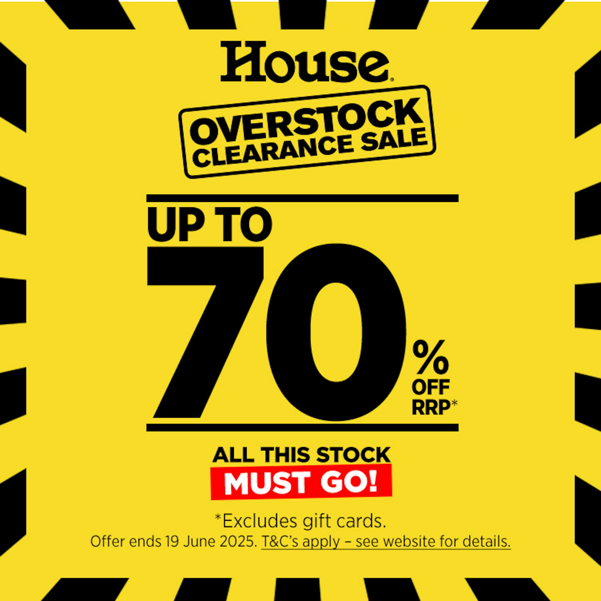 JUNE CLEARANCE