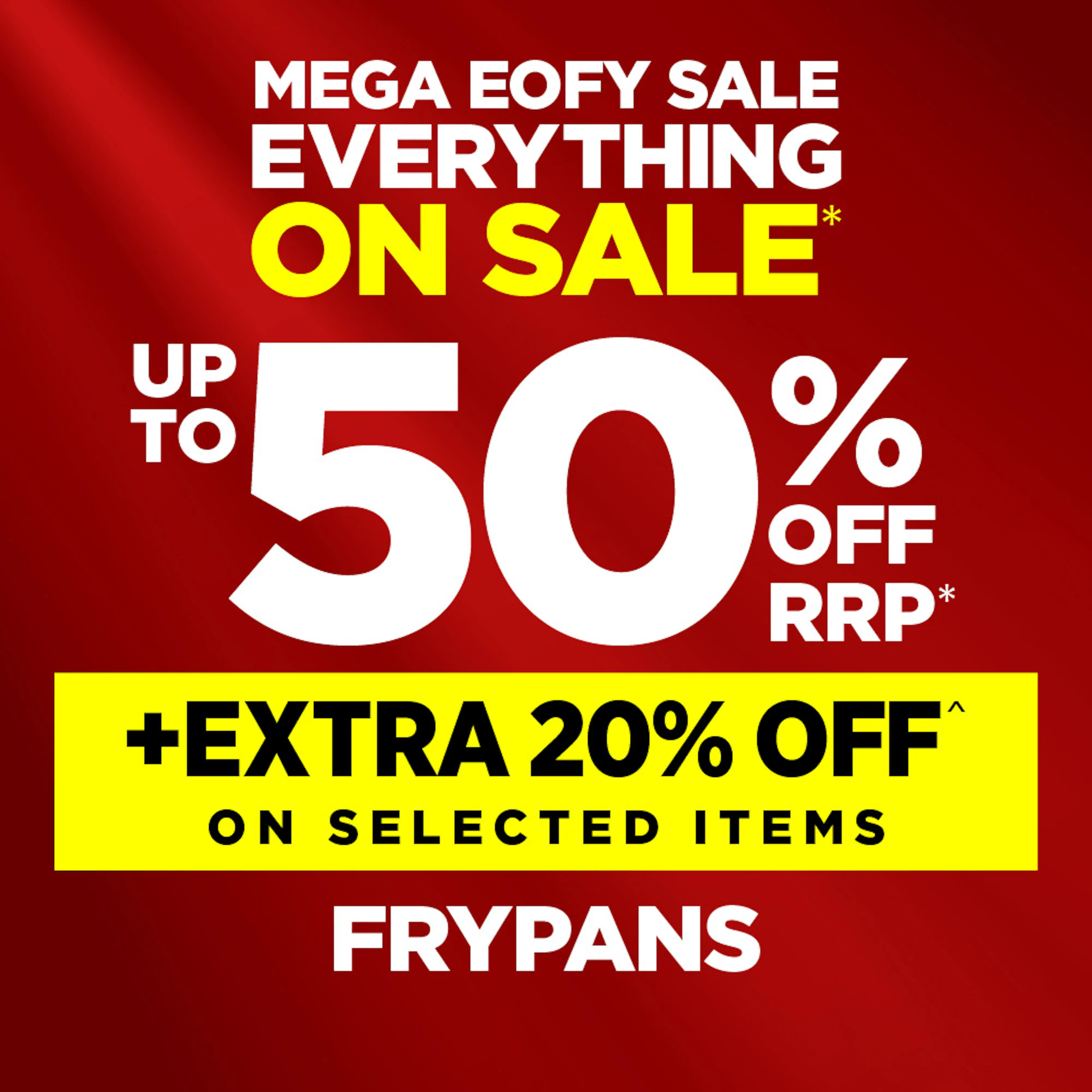 HOUSE EOFY SALE - FRYPANS
