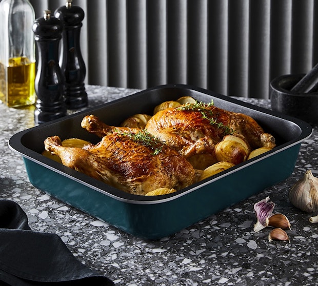 Roast Chicken in a roasting tray