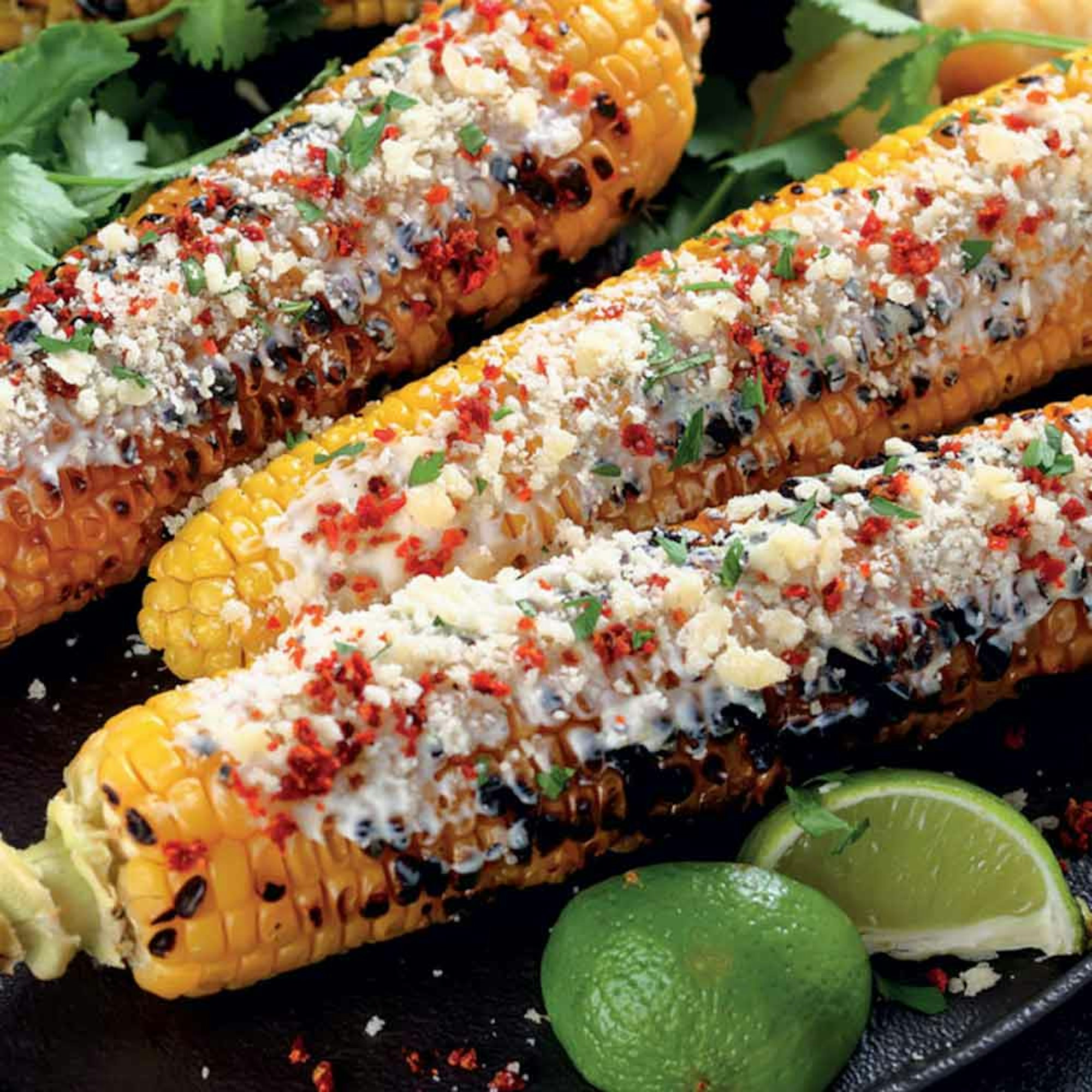 Air Fryer Mexican Corn Cobs (Elotes) recipe