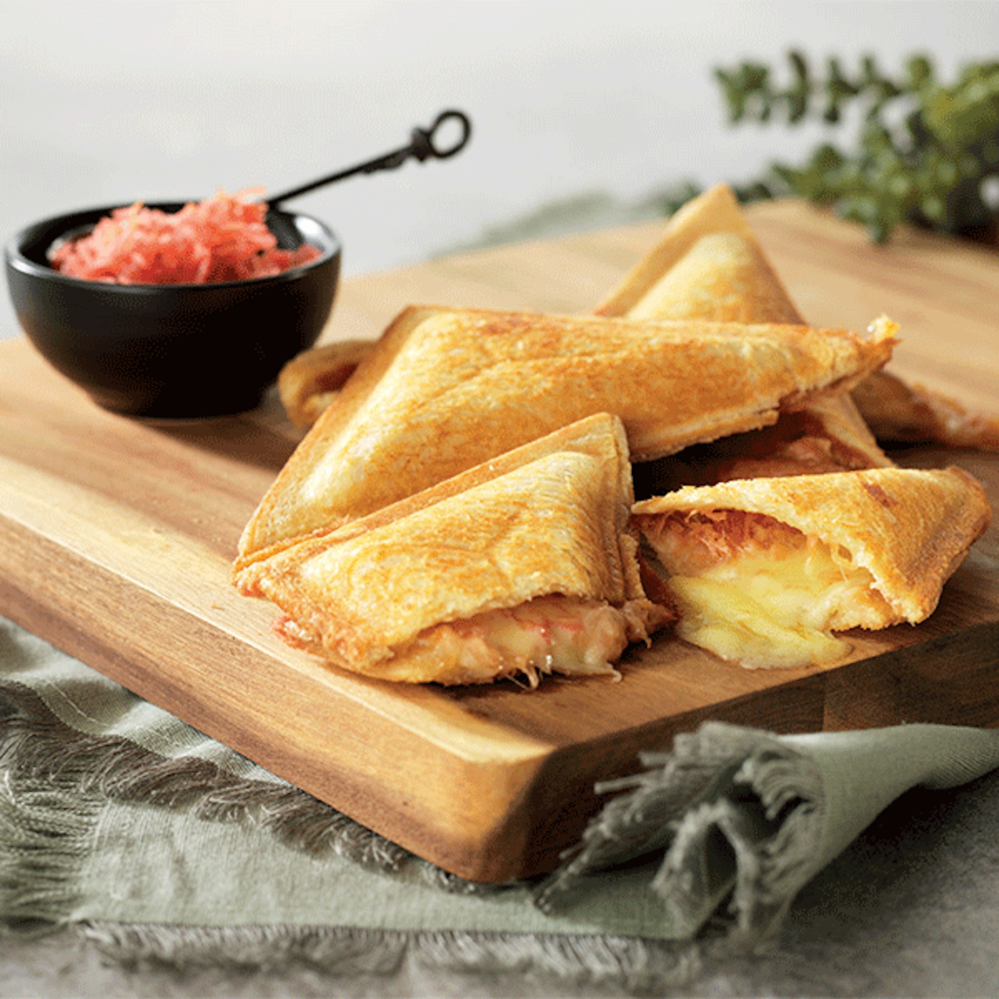 Cheesy Kimchi Toasties Recipes