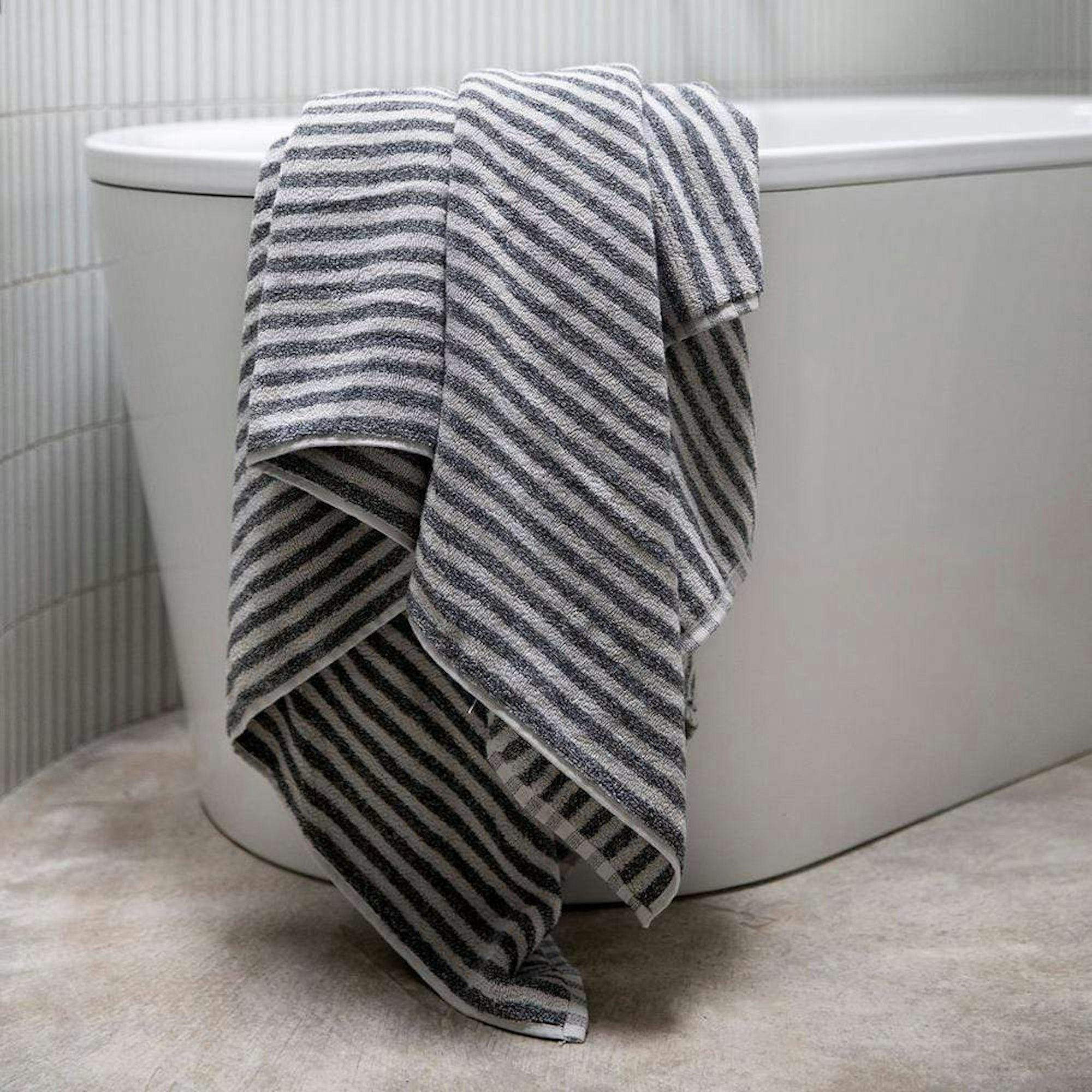 neale whitaker turkish towels granite stripe