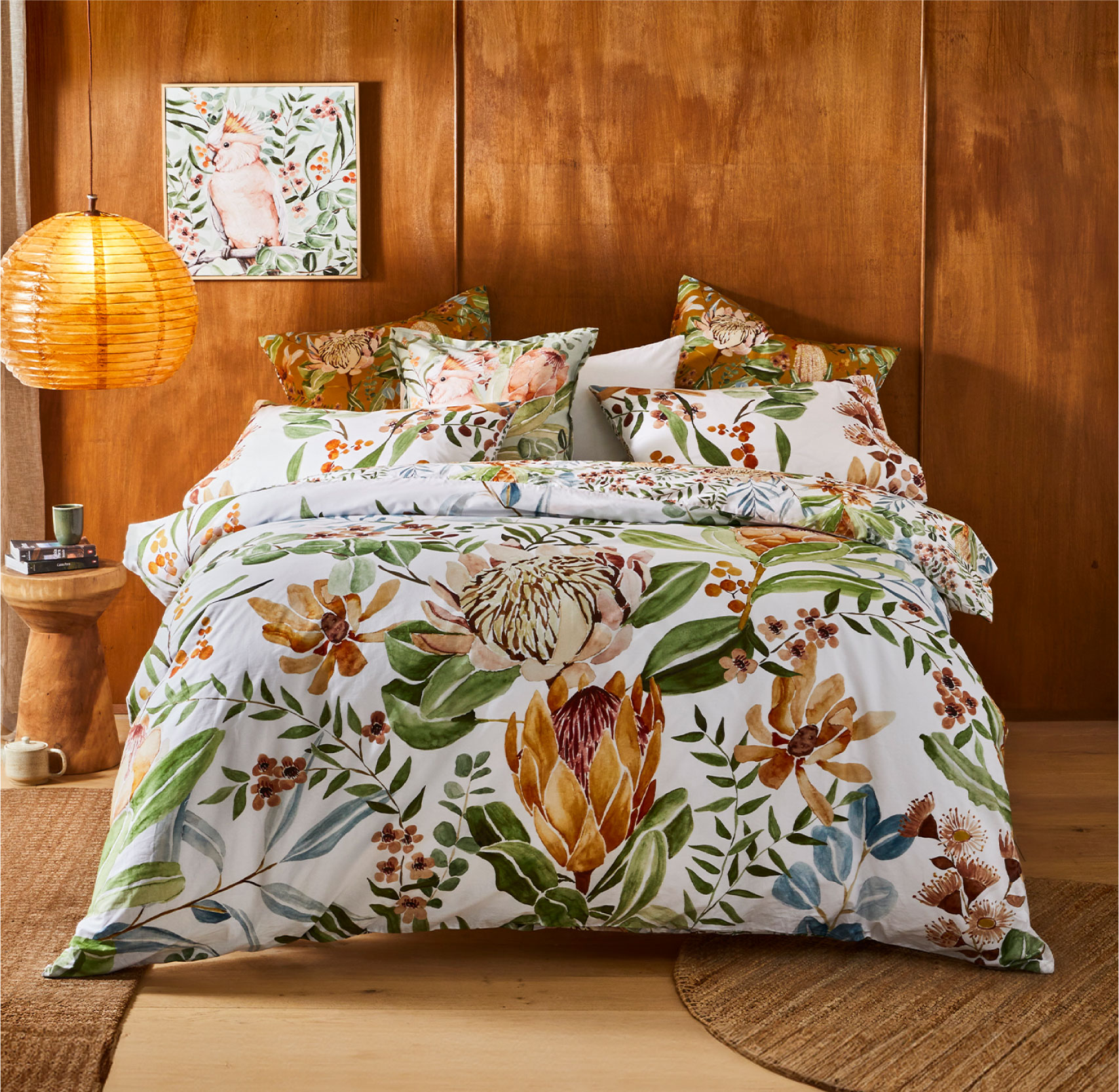MyHouse Native Quilt Cover With 2 Pillows, Cushions, Wall Art