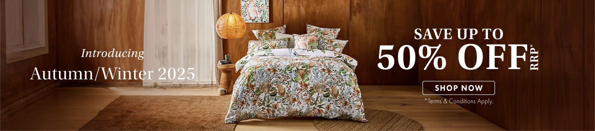 Native Australian Florals on a Quilt Cover Set 