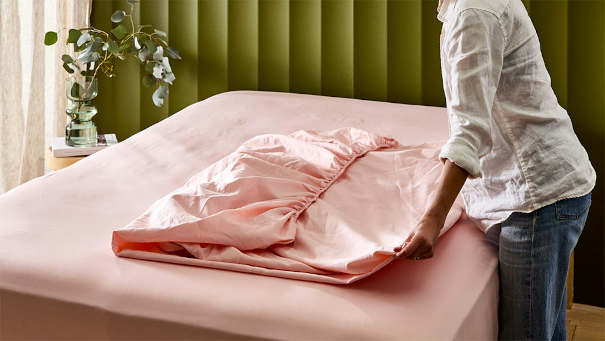 How to Fold a Fitted Sheet - Step 3