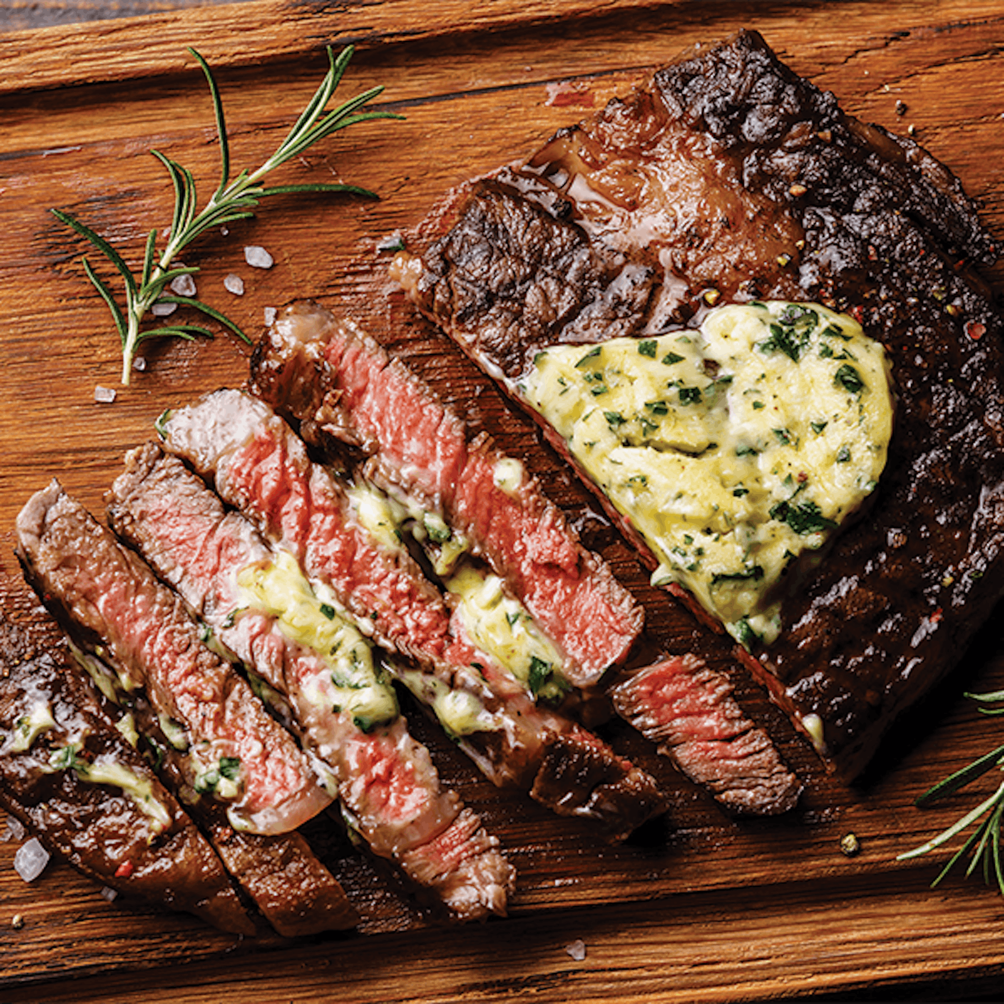 Steak with Herb Butter Recipe
