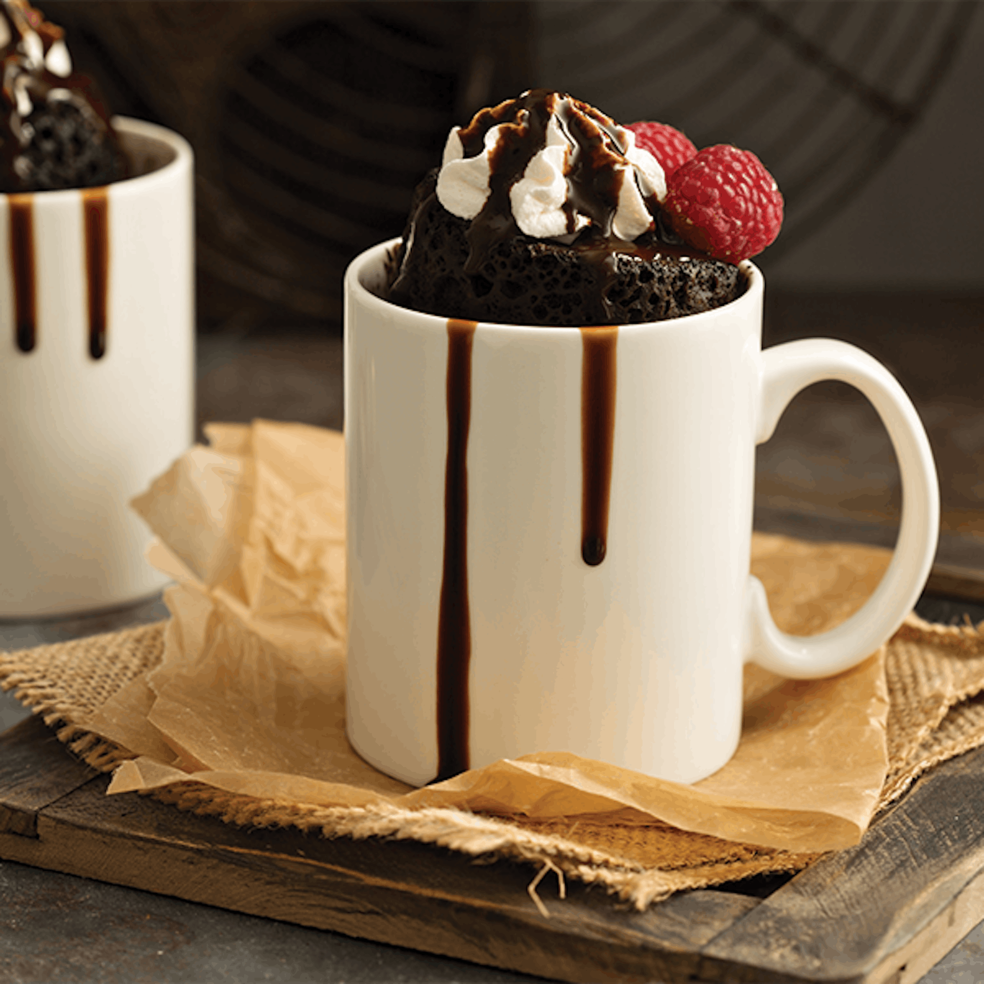 Chocolate Mug Cakes Air fryer Recipe