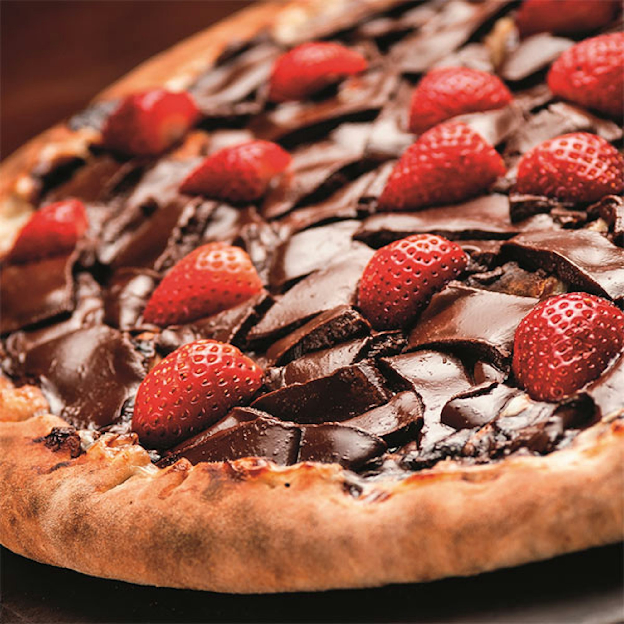 Nutella and Strawberry Dessert Pizza recipe using Baccarat The Gourmet Slice Pizza Oven.