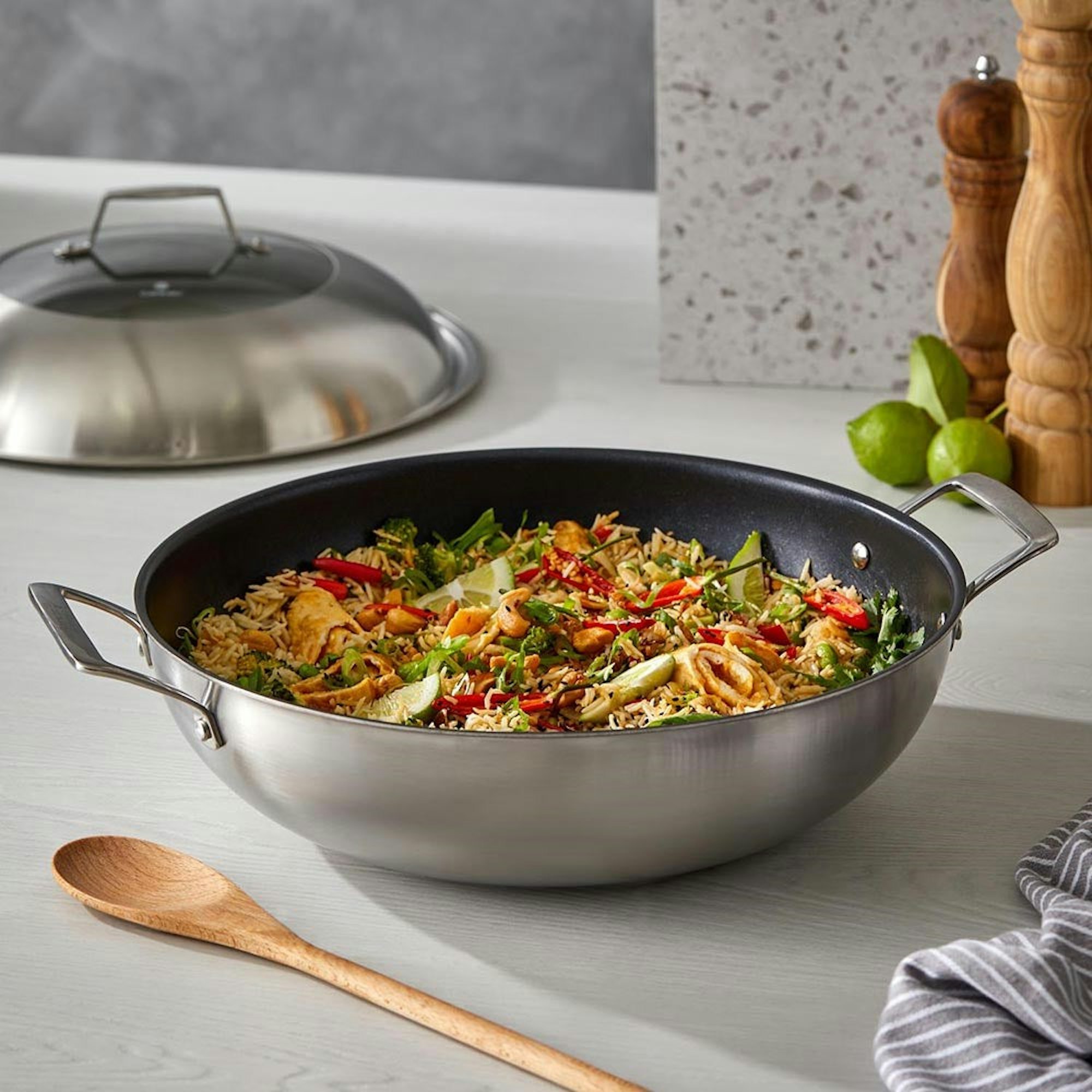 How to master Stir-frying? Robins Kitchen Blog - In The Kitchen. Stir fry in non stick wok with lid