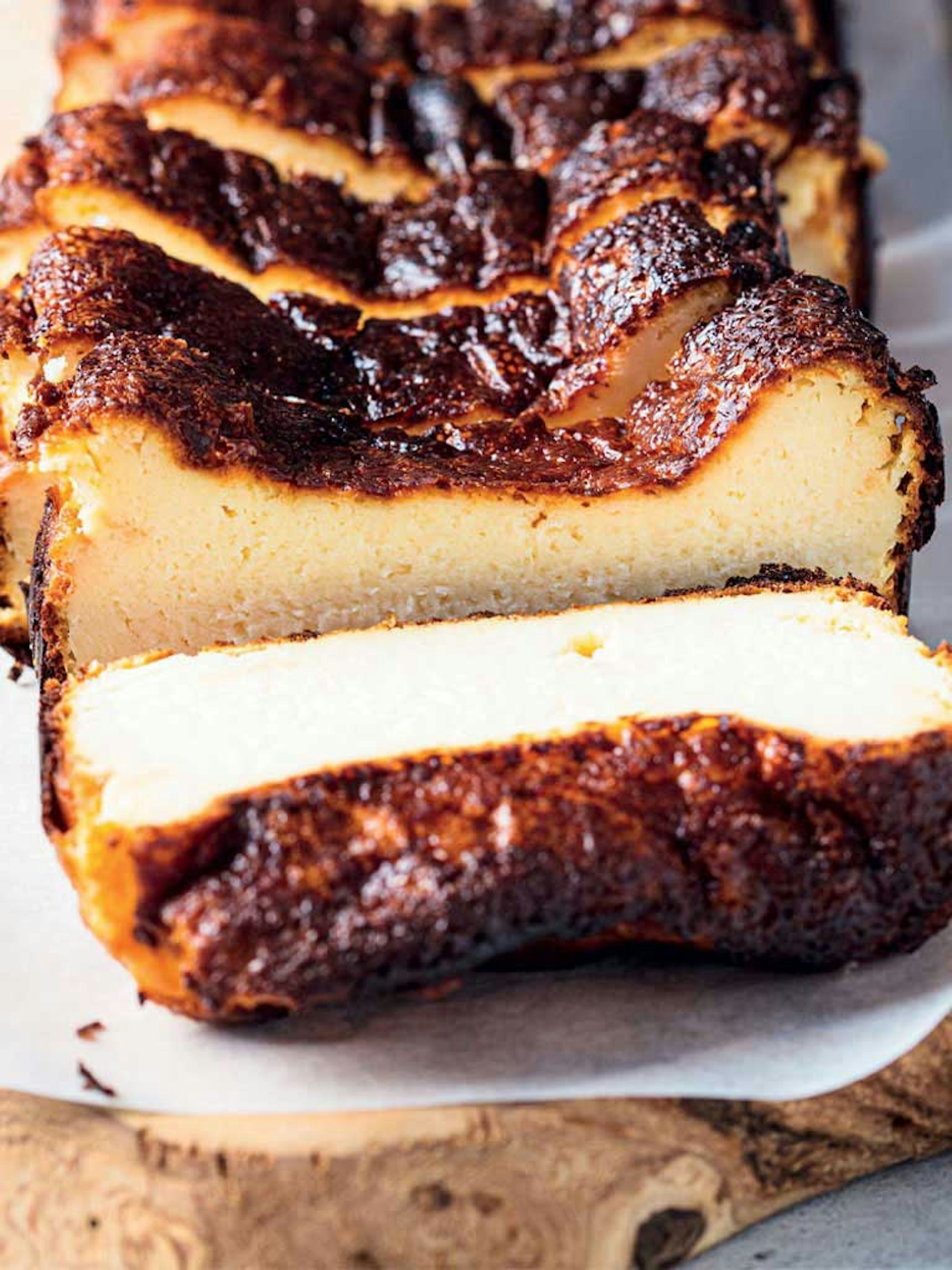 Air fryer Basque Cheesecake Slice recipe | Robins Kitchen blog